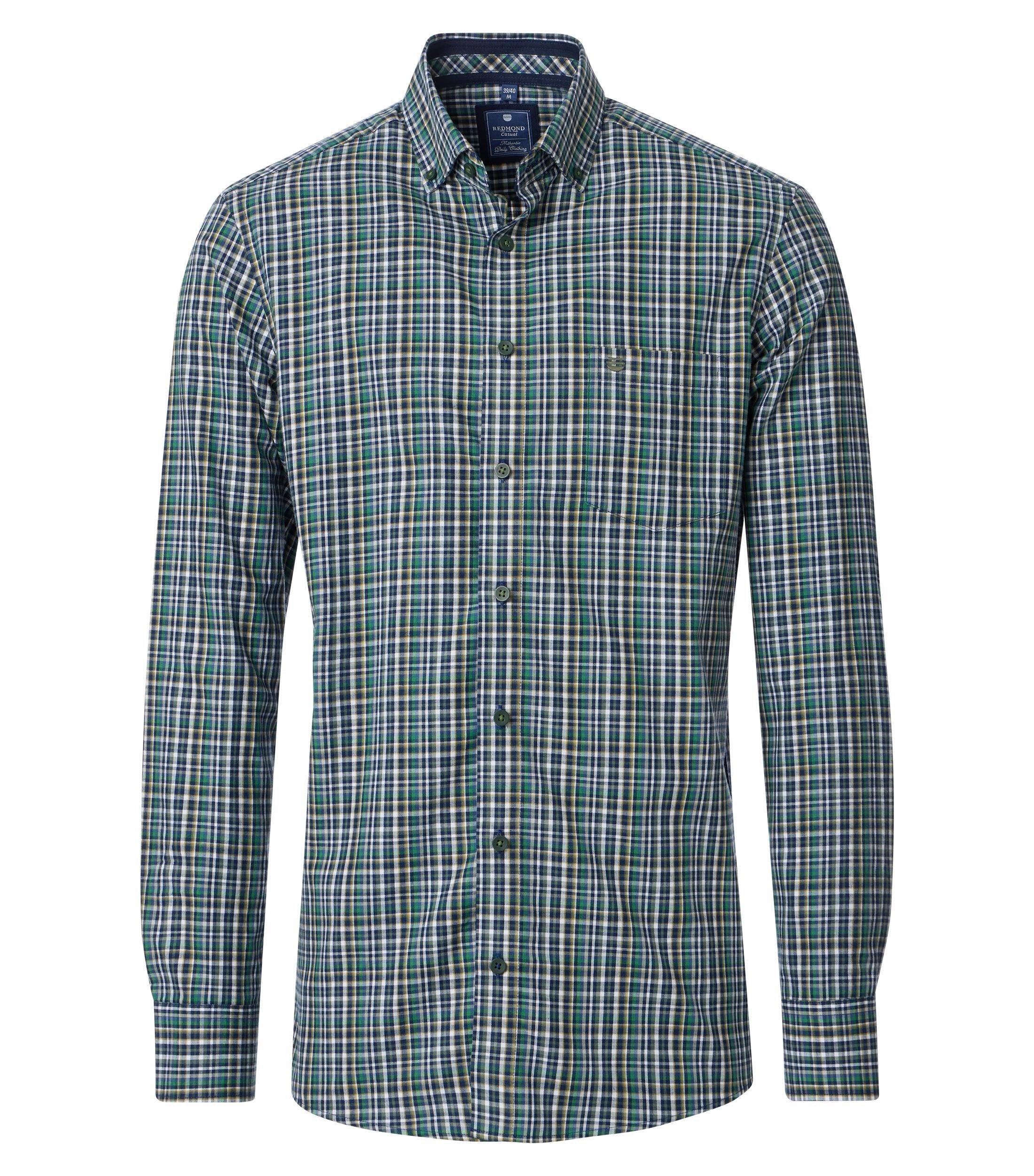 Redmond Langarmhemd kariert Comfort Fit
