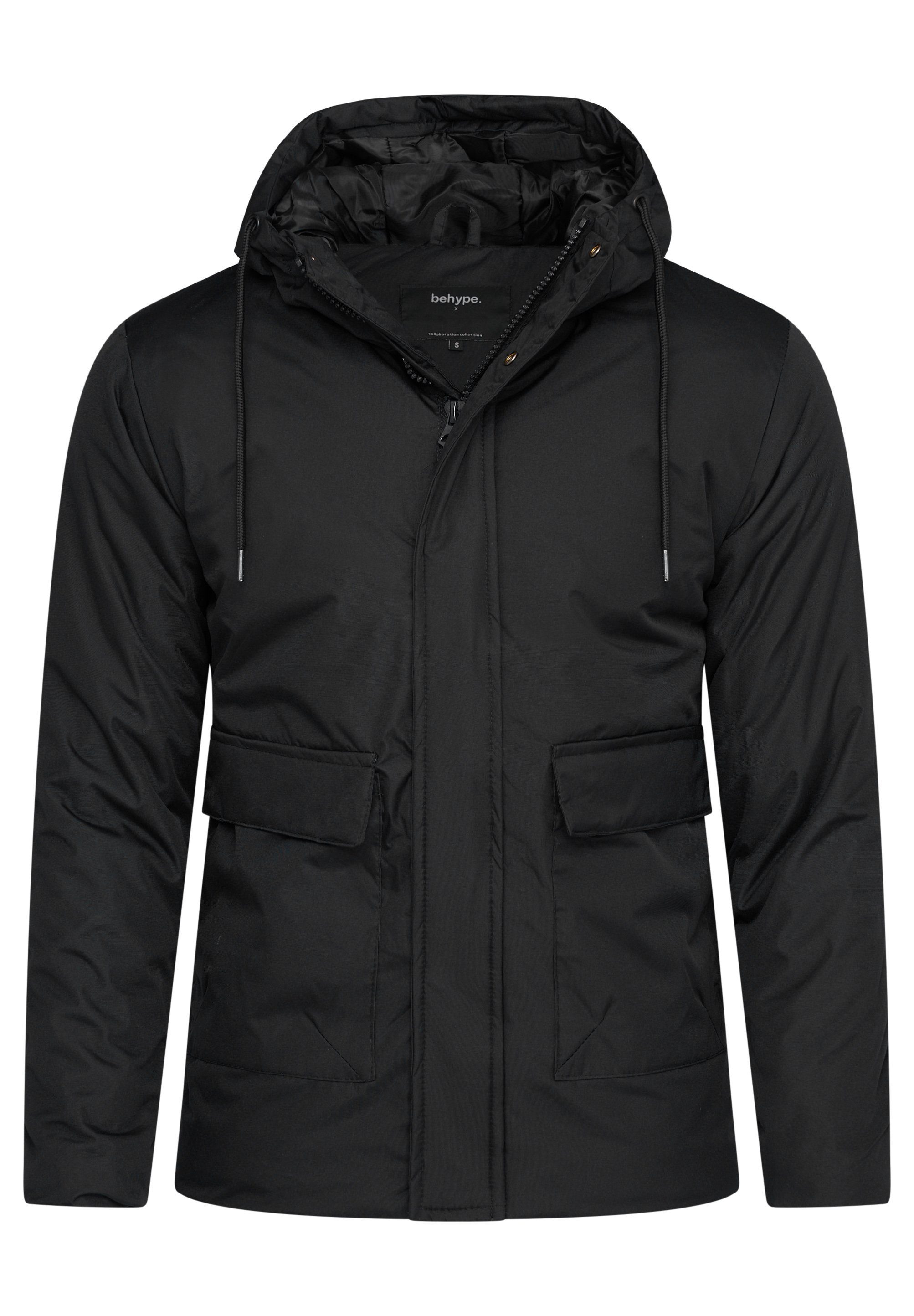 Kapuze Outdoorjacke BHANFIEL behype schwarz mit