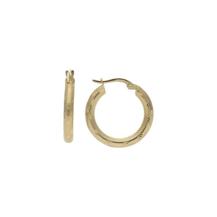 JuwelmaLux Paar Creolen Creolen Gold Ohrringe 20 8 mm (2-tlg) Damen Creolen Gold 585/000 inkl. Schmuckschachtel AN10615