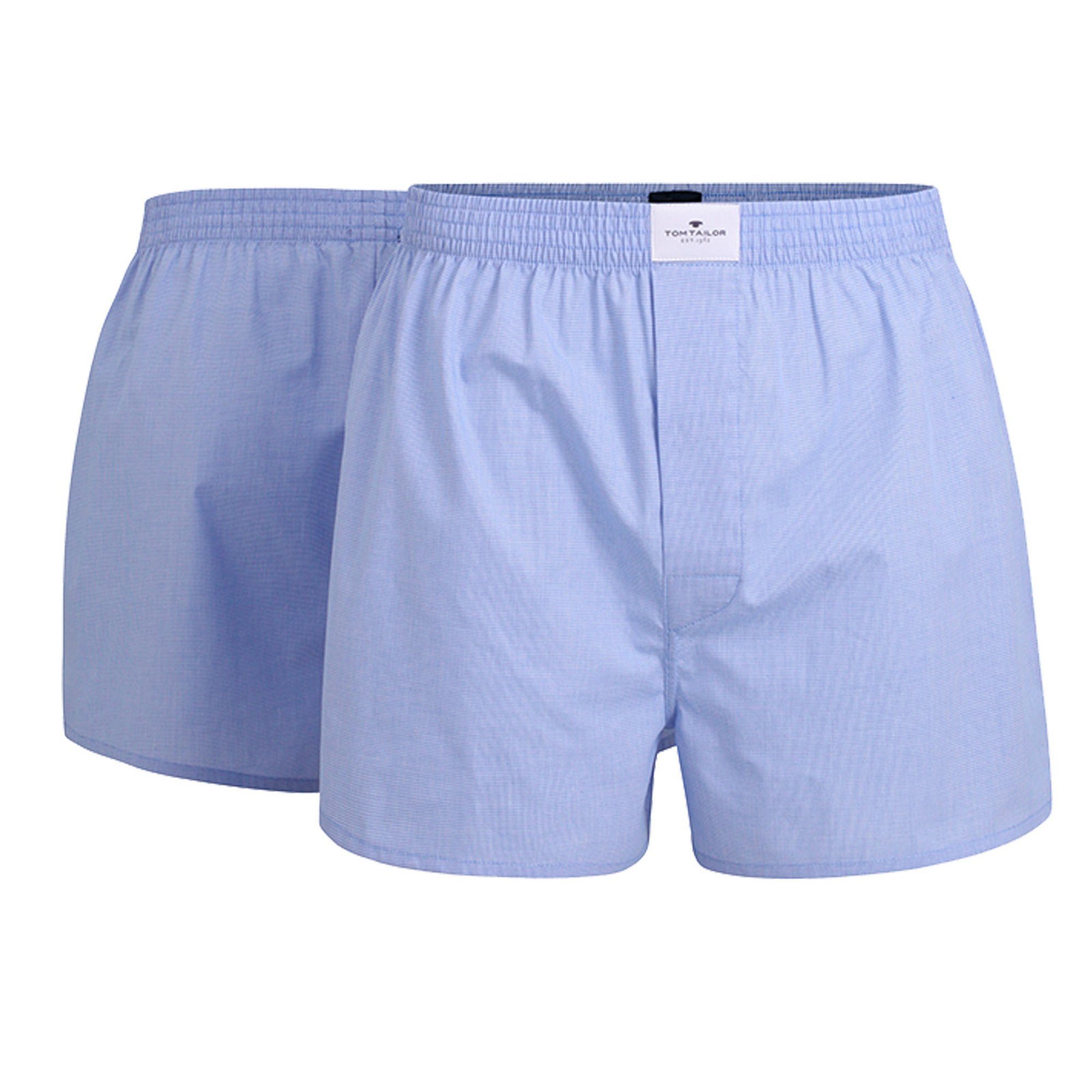 TOM TAILOR Boxershorts Herren Web-Boxershorts 2er Pack Baumwolle (Packung, 2er Pack)