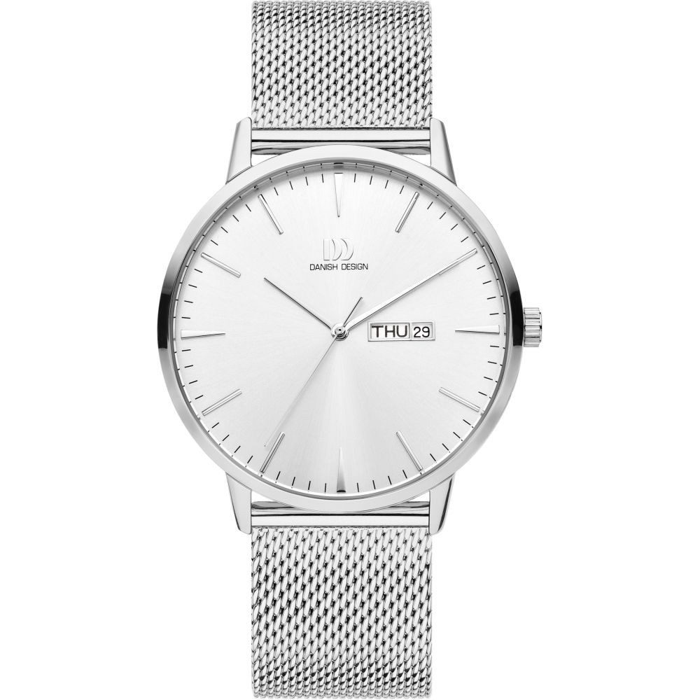 Quarzuhr DANISH DESIGN Herren Armbanduhr AKILIA DAY IQ62Q1267 silber D. 41 mm