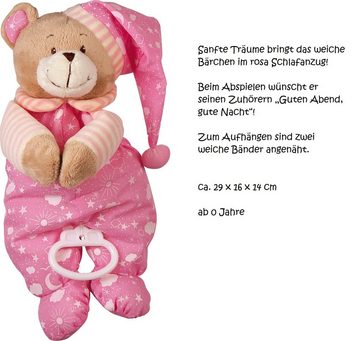 dubistda-WINDELTORTEN- Neugeborenen-Geschenkset Windeltorte IT´S A GIRL (Spieluhr Bär "Guten Abend, gute Nacht" rosa, 16-teilig) Geschenk zur Geburt