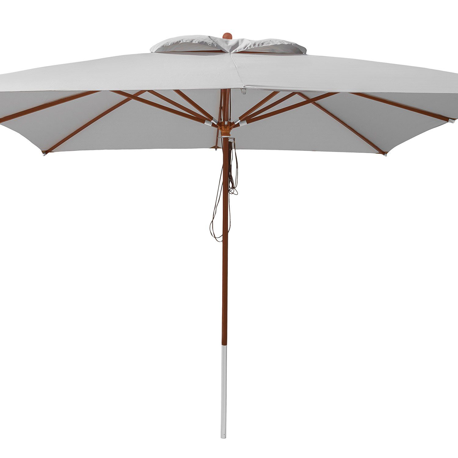 anndora-sonnenschirm Sonnenschirm 4x4 Meter quadratisch Winddach, LxB: 400,00x400,00 cm, wasserabweisende Oberflächenbeschichtung