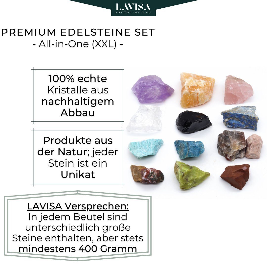 Dekosteine, LAVISA Natursteine Edelstein XXL Mineralien Kristalle, echte Edelsteine,