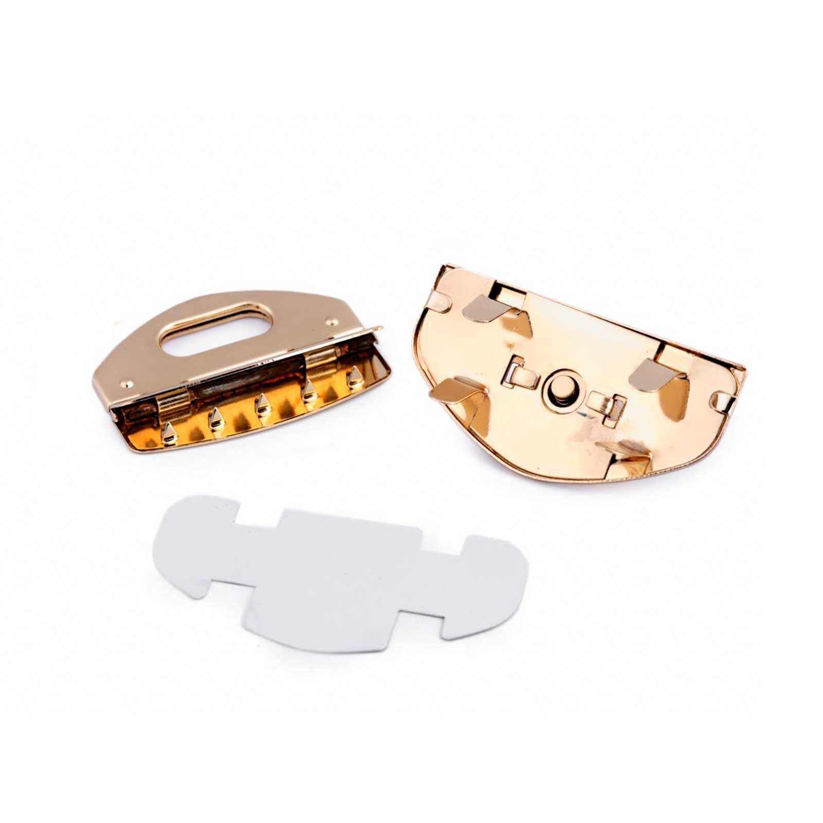 maDDma Eleganter Drehverschluss für Taschen und Geldbörsen Mappenverschluss Gurtstecker, 54 x 38 x 13 mm