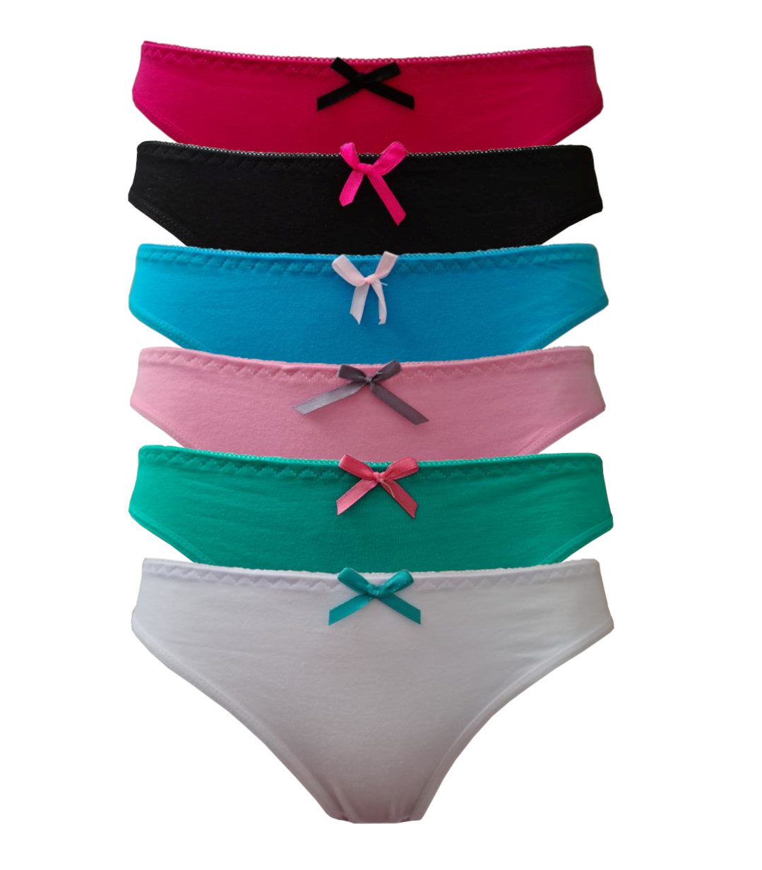 HO-Ersoka Stringtanga Strings Baumwolle Schleife Basic Set 6 Stück Tangas S günstig online kaufen
