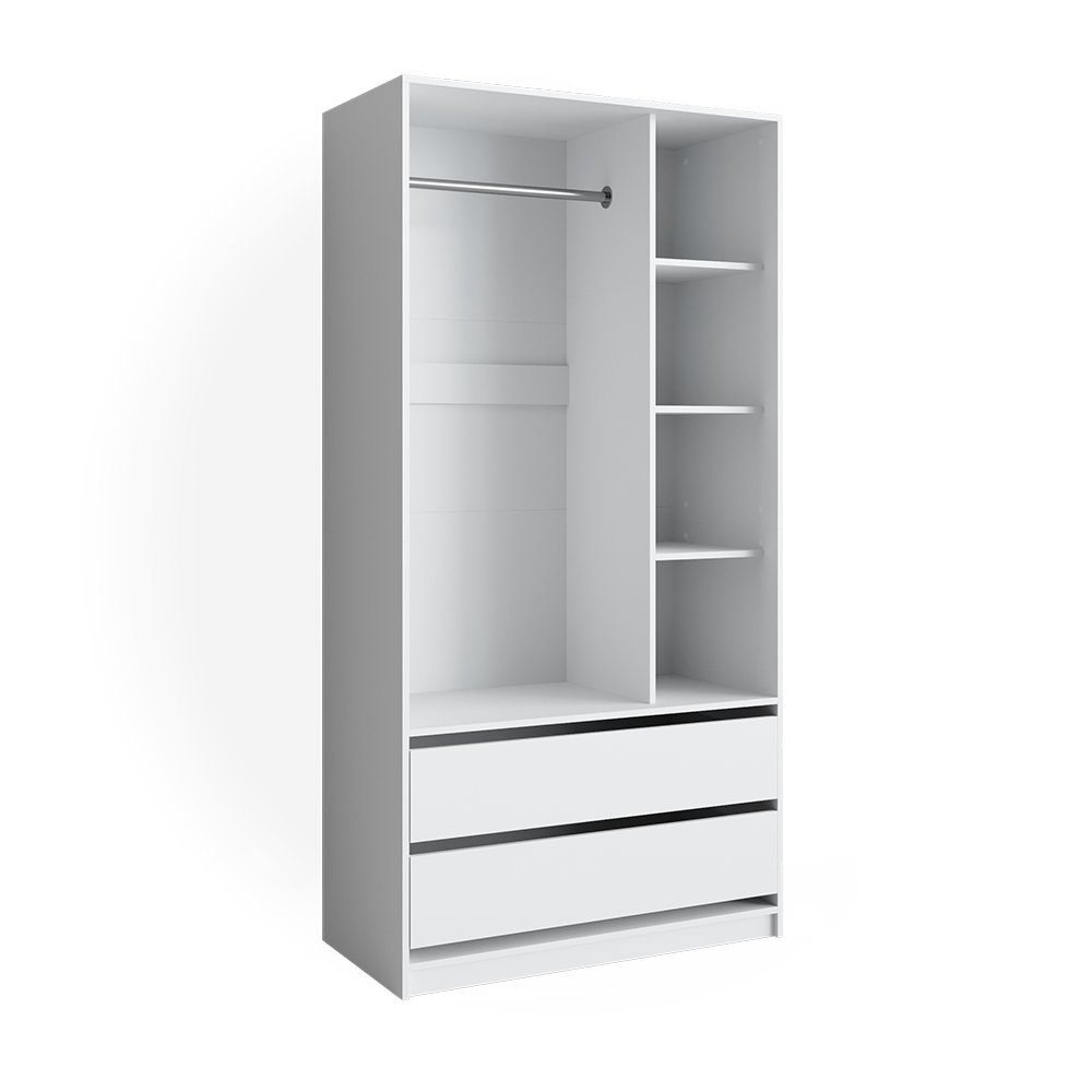 Vicco Kleiderschrank Elmo, Weiß, 100 x günstig online kaufen
