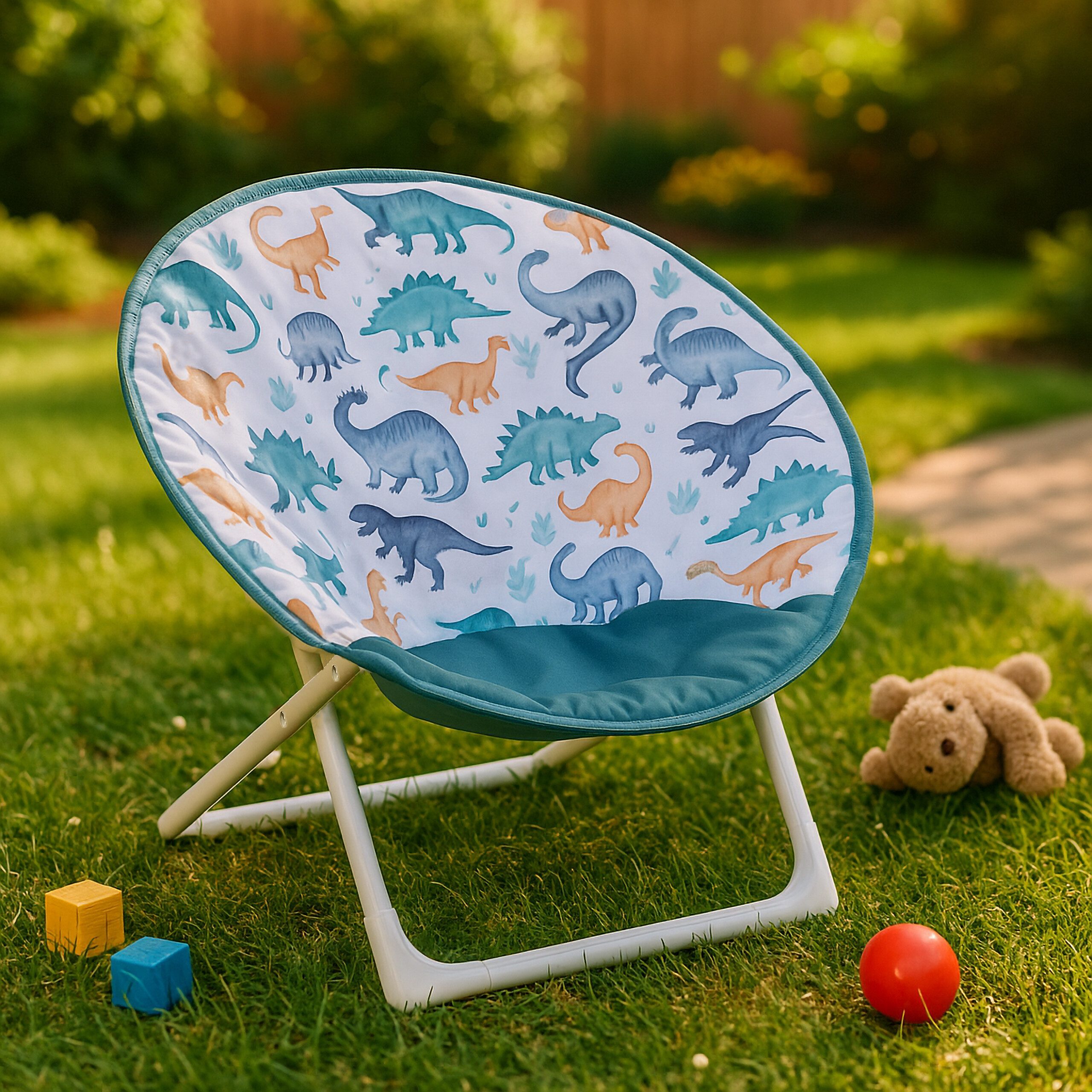 relaxdays Campingstuhl Faltbarer Moonchair für Kinder, günstig online kaufen
