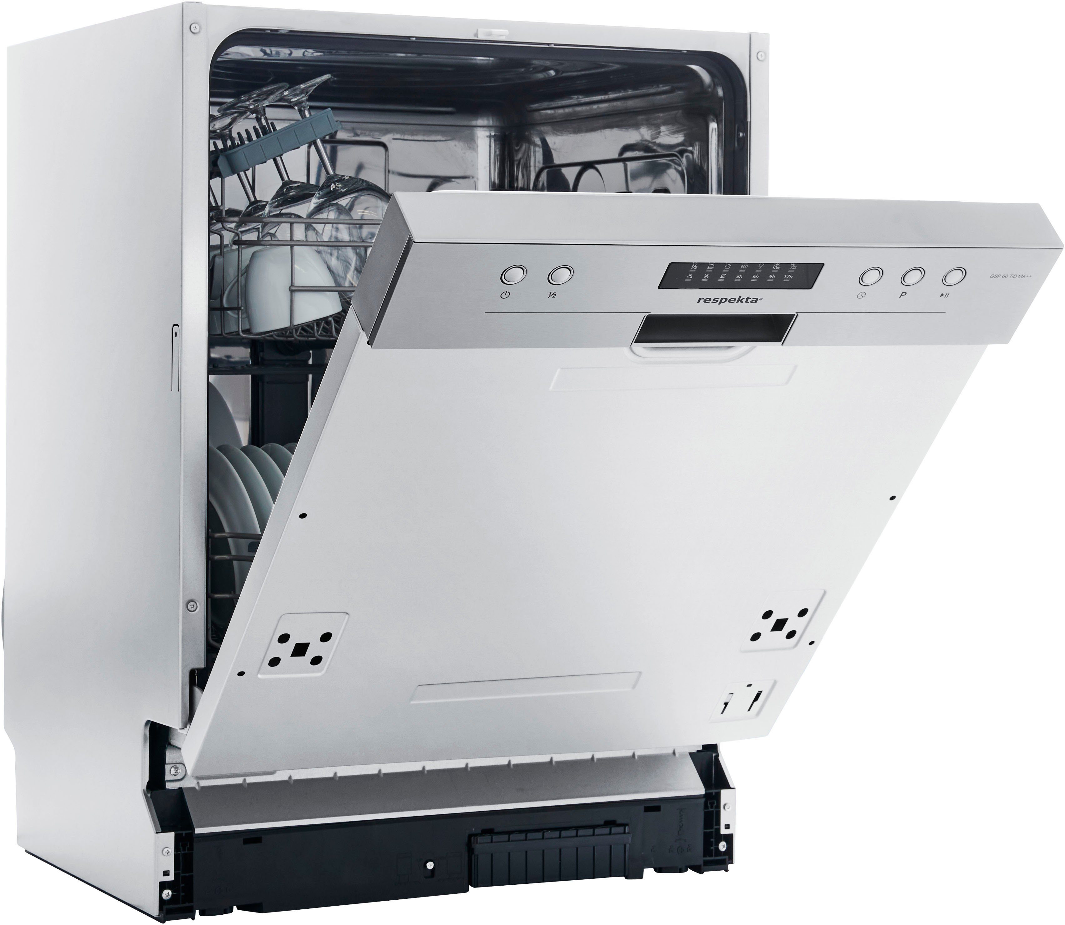 RESPEKTA teilintegrierbarer Geschirrspüler GSP60TIDM, 12 Maßgedecke