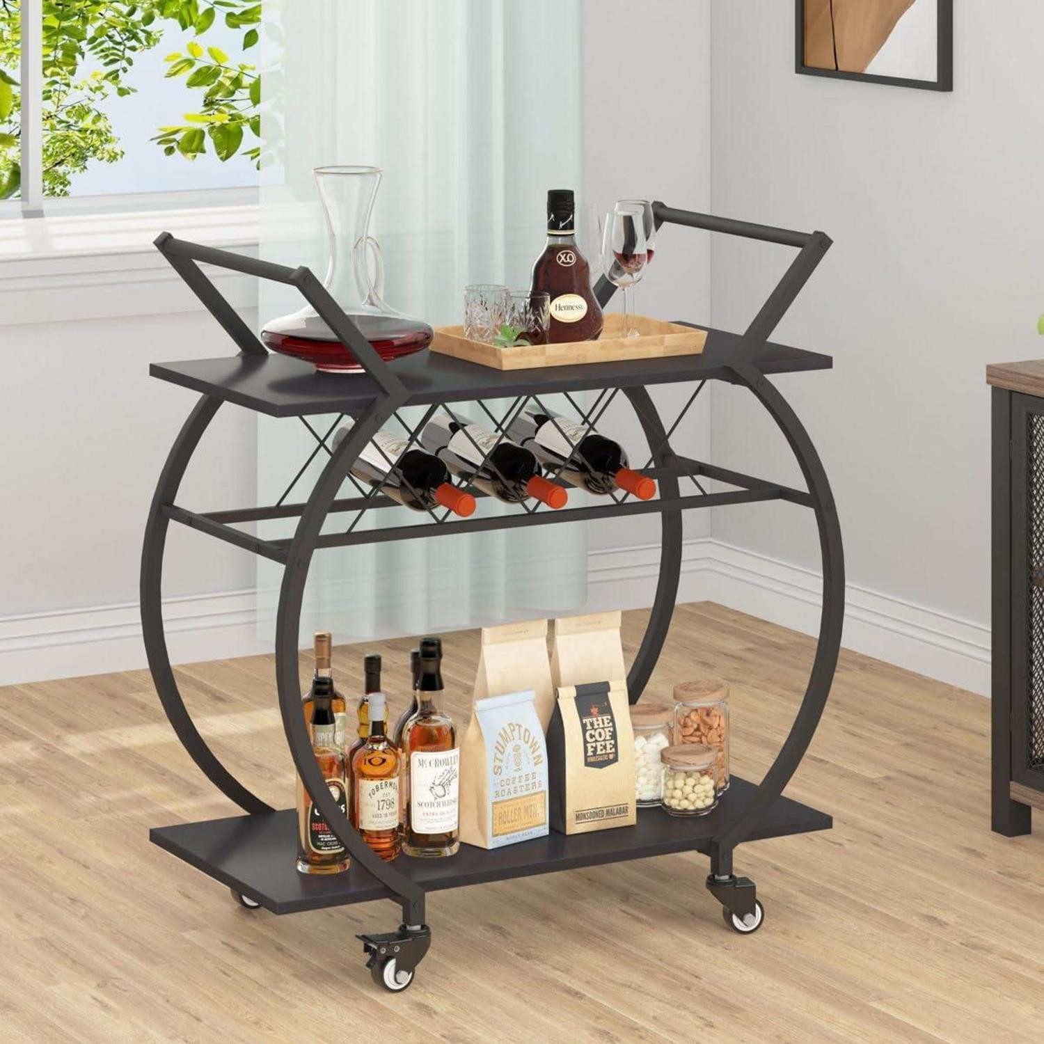 LuxusKollektion Bartisch Servierwagen mit Rollen und günstig online kaufen