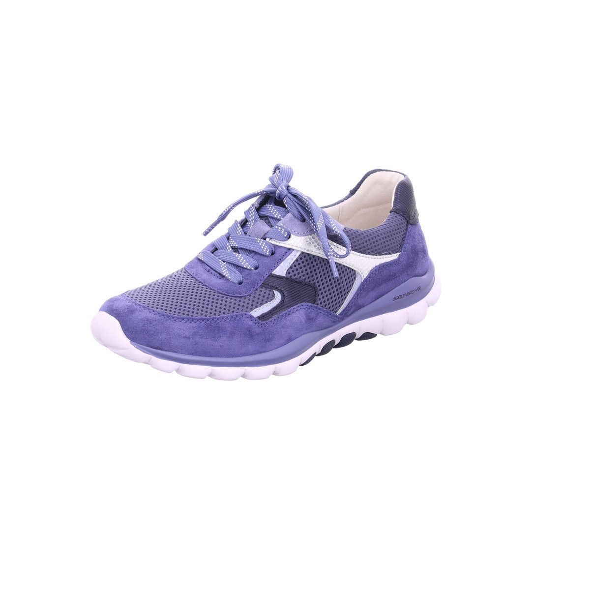 Freizeit Schnürer für Damen in blau Sneaker