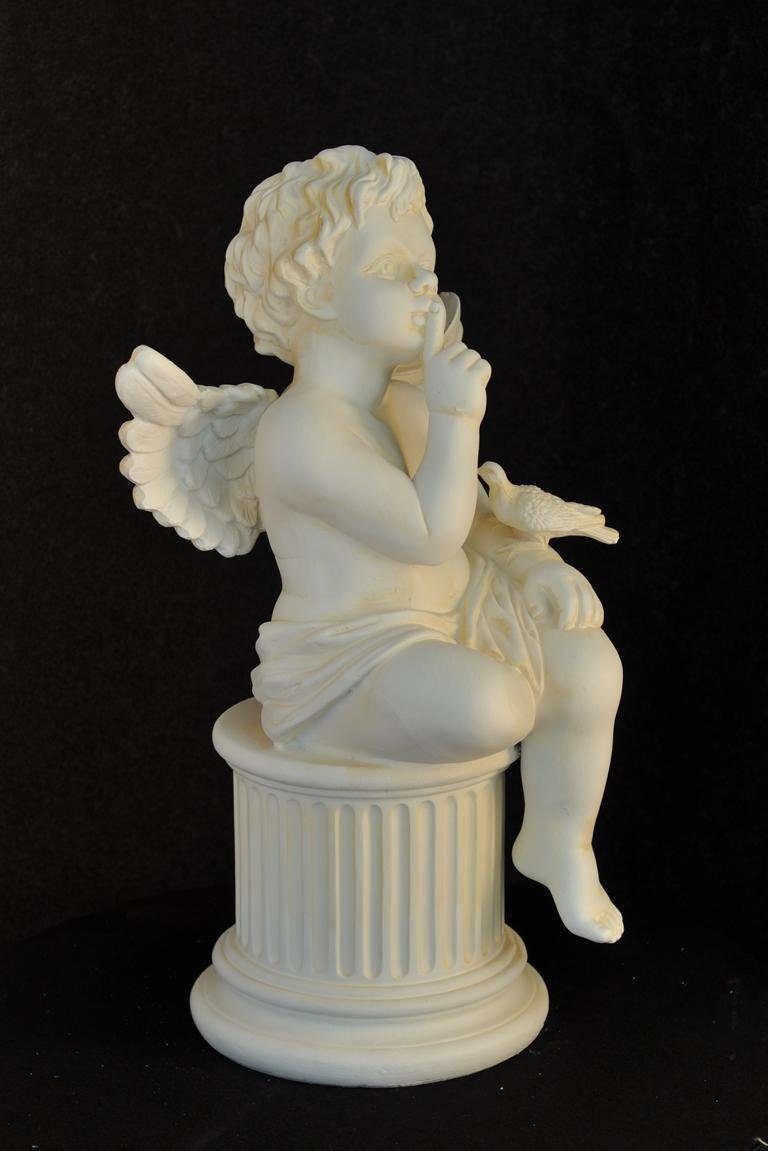 Figur Säulen Skulptur, Marmor Skulptur Dekoration JVmoebel Römische Säule Medusa Deko