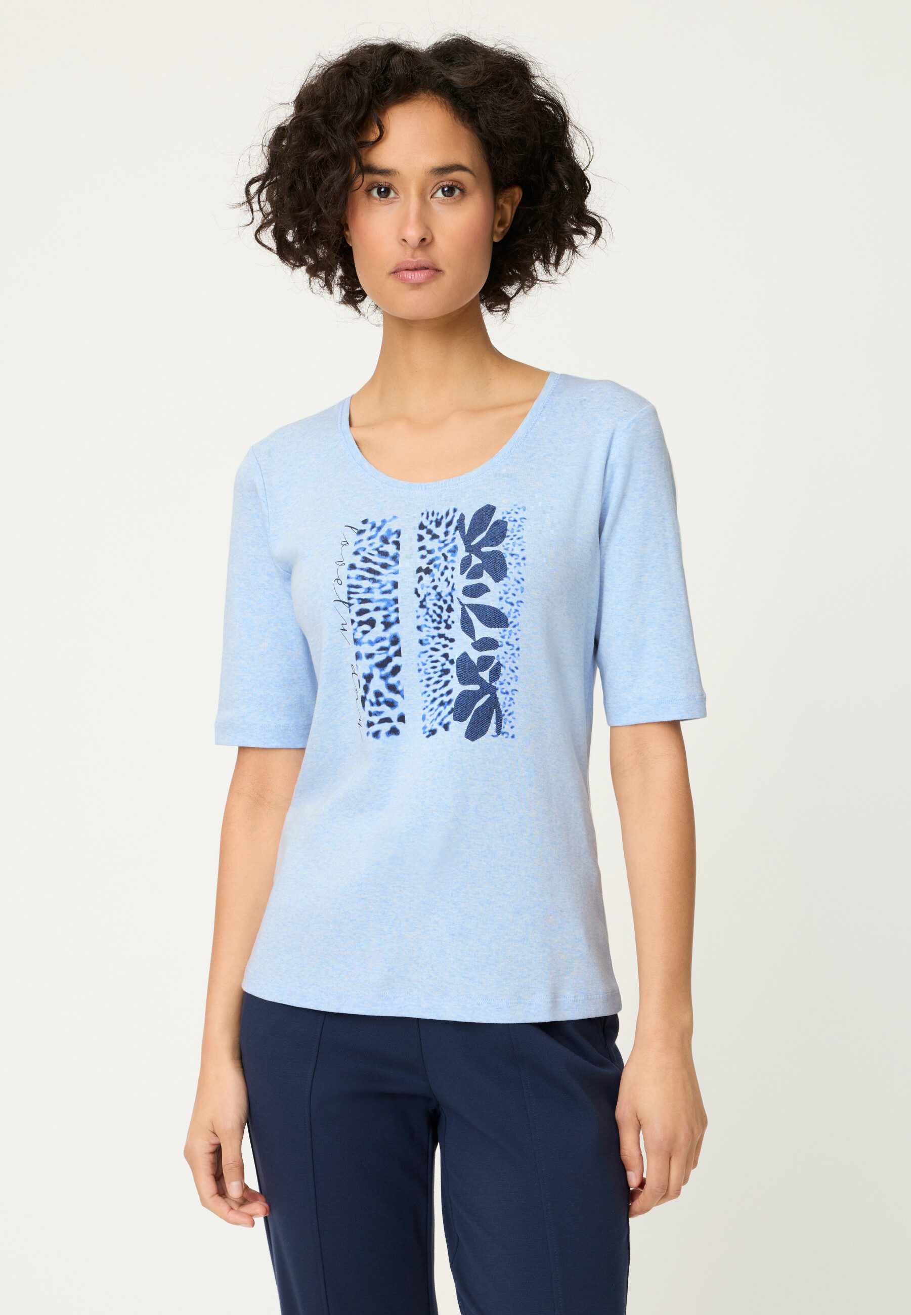 Olsen T-Shirt Shirt mit Placement-Print günstig online kaufen