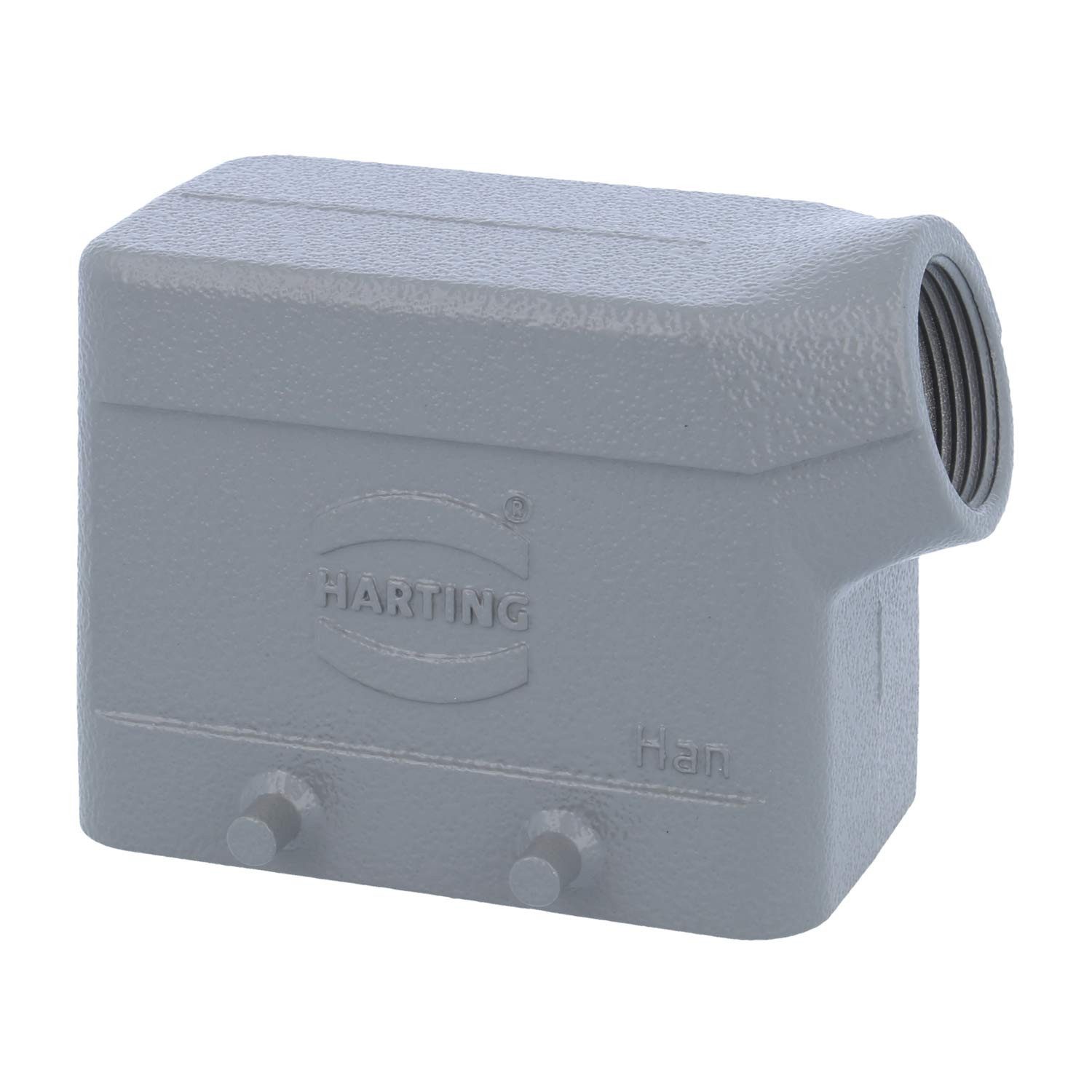 Harting DIN-Stecker Titel:Han 10B Tüllengehäuse niedrig, 1xPG16 seitlicher Kabelabgang, f, Keine Verpackungseinheiten, Kein Mindestauftragswert