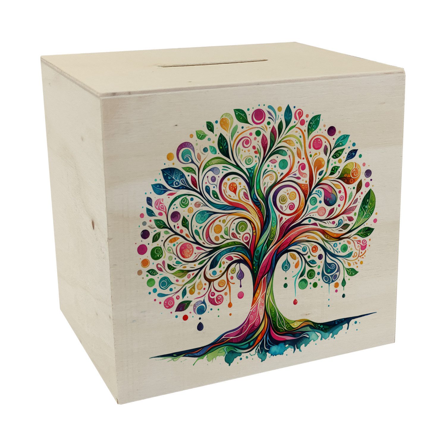 speecheese Spardose Lebensbaum Spardose aus Holz günstig online kaufen