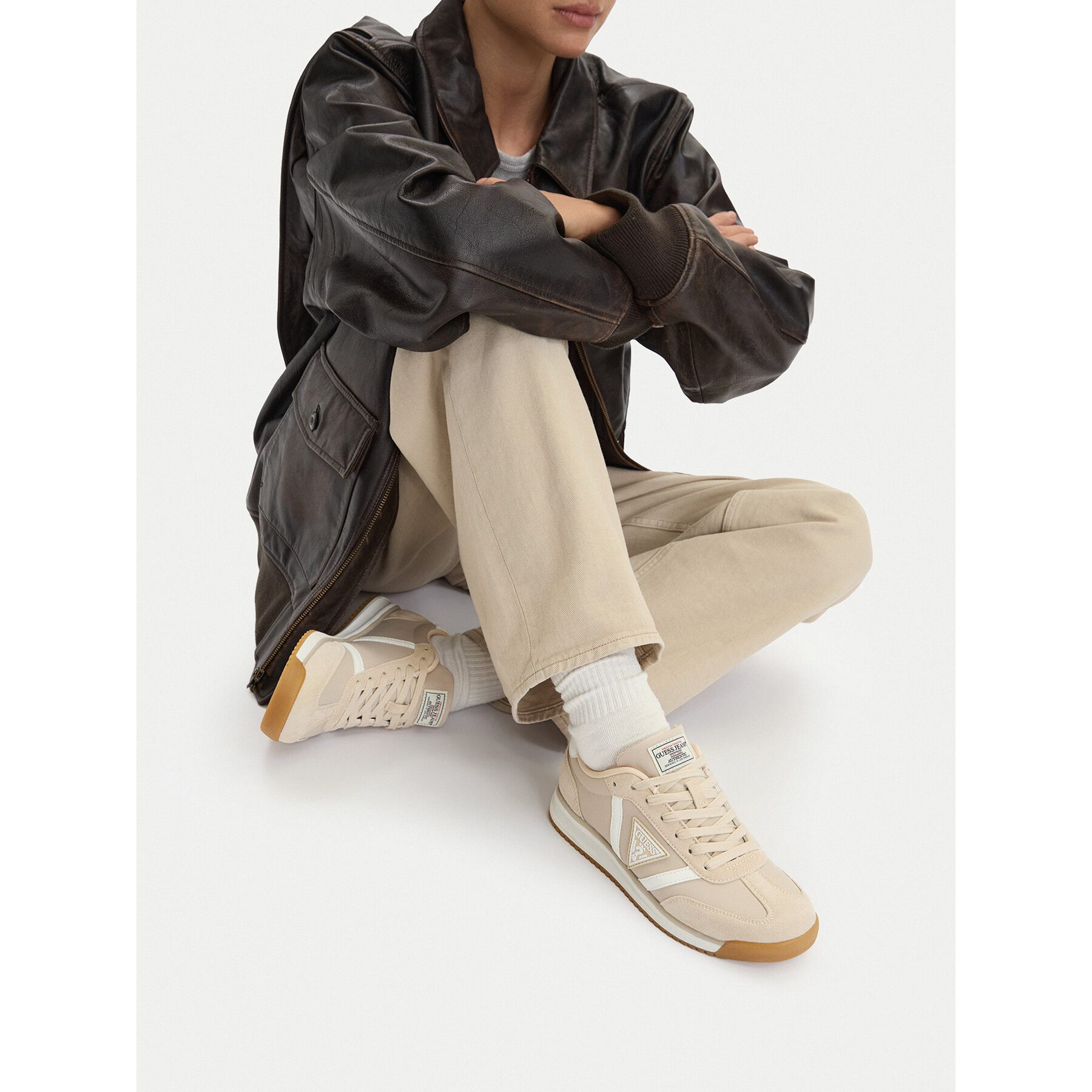 GUESS JEANS Guess Jeans Damen-Sneaker Beige Sneaker