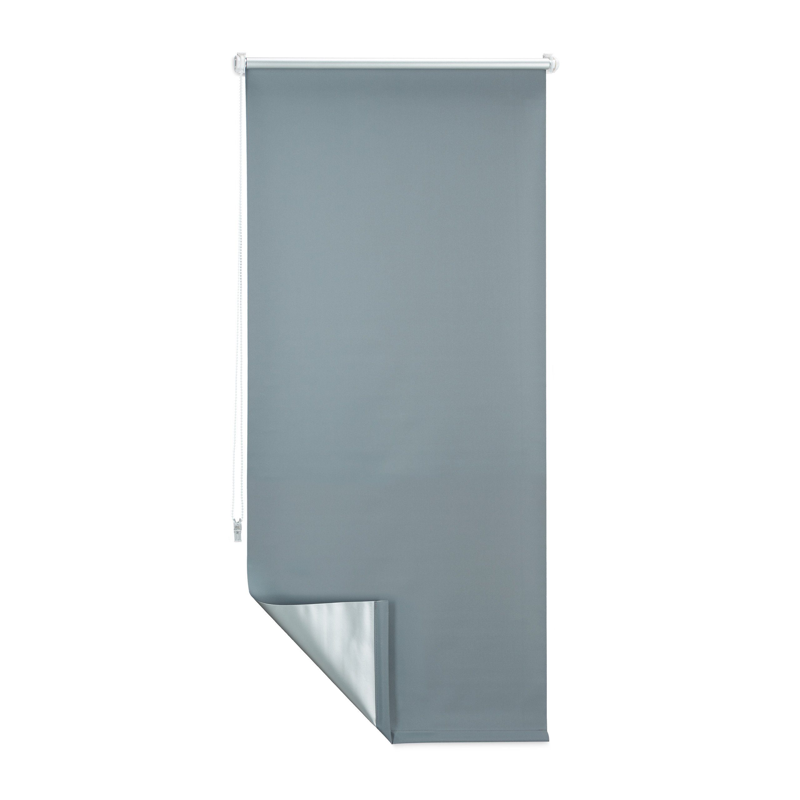 Verdunklungsrollo 2 x Verdunkelungsrollo grau 70x210 günstig online kaufen