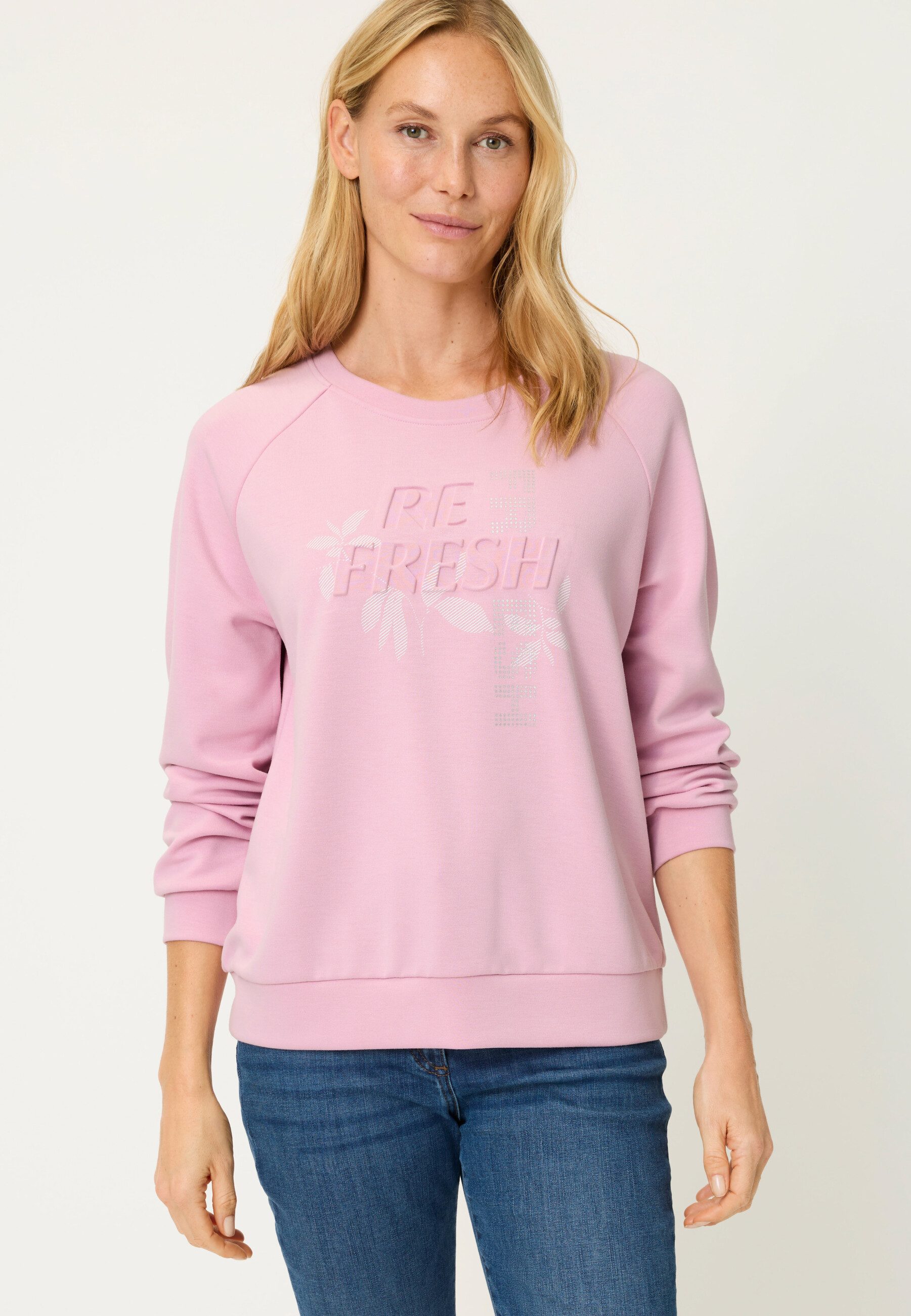 Olsen Sweatshirt Sweatshirt mit Placement-Print