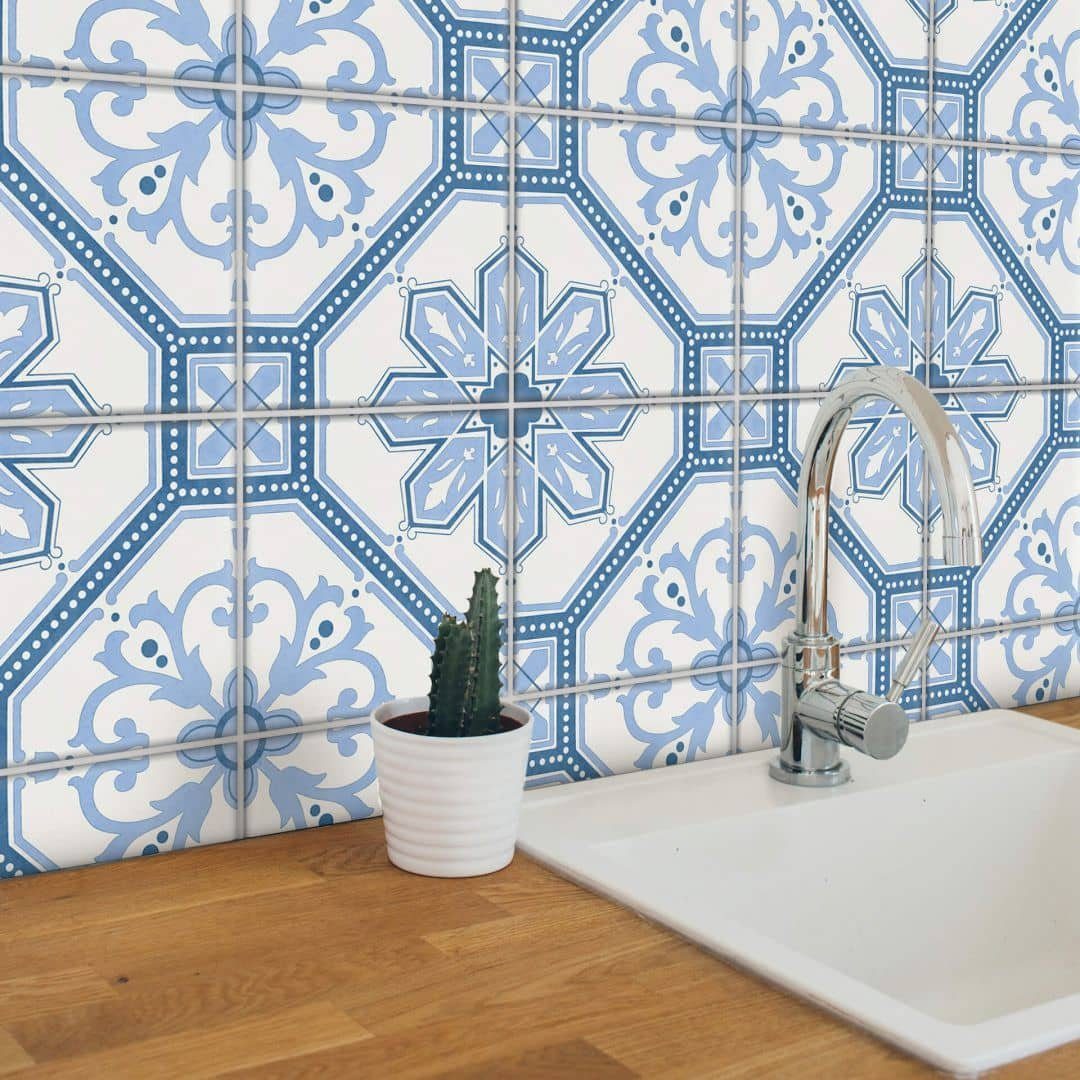 K&L Wall Art Fliesenaufkleber selbstklebend Klebefliese Sticker Holland Ornamente modern