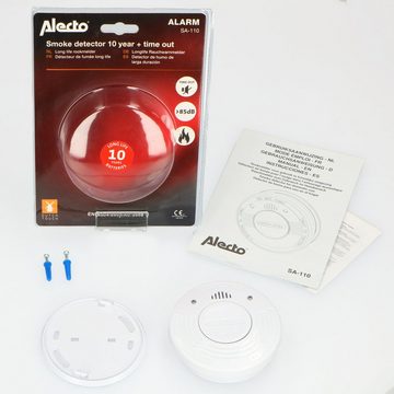 Alecto SA-110 Rauchmelder (85dB Alarmstärke, inkl. 10 Jahre Batterie, auch als Set erhältlich)
