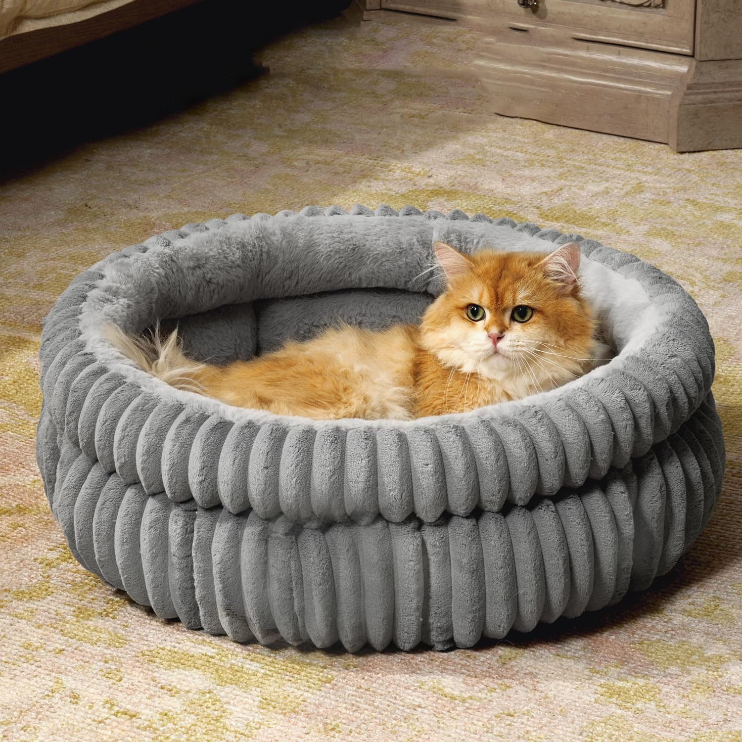 FOUORTUNATE-BEE Tierbett Hundebett waschbar Flauschiges Katzenbett günstig online kaufen