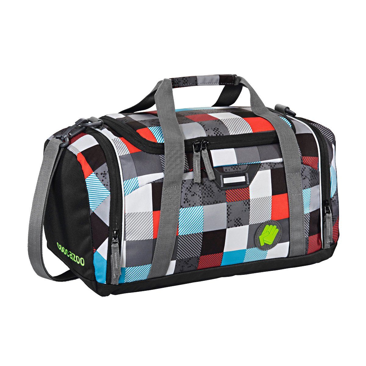 Kindergartentasche Sporttasche Blue Reise coocazoo mit Red Checkmate Sportsbag Nassfach SporterPorter Tasche