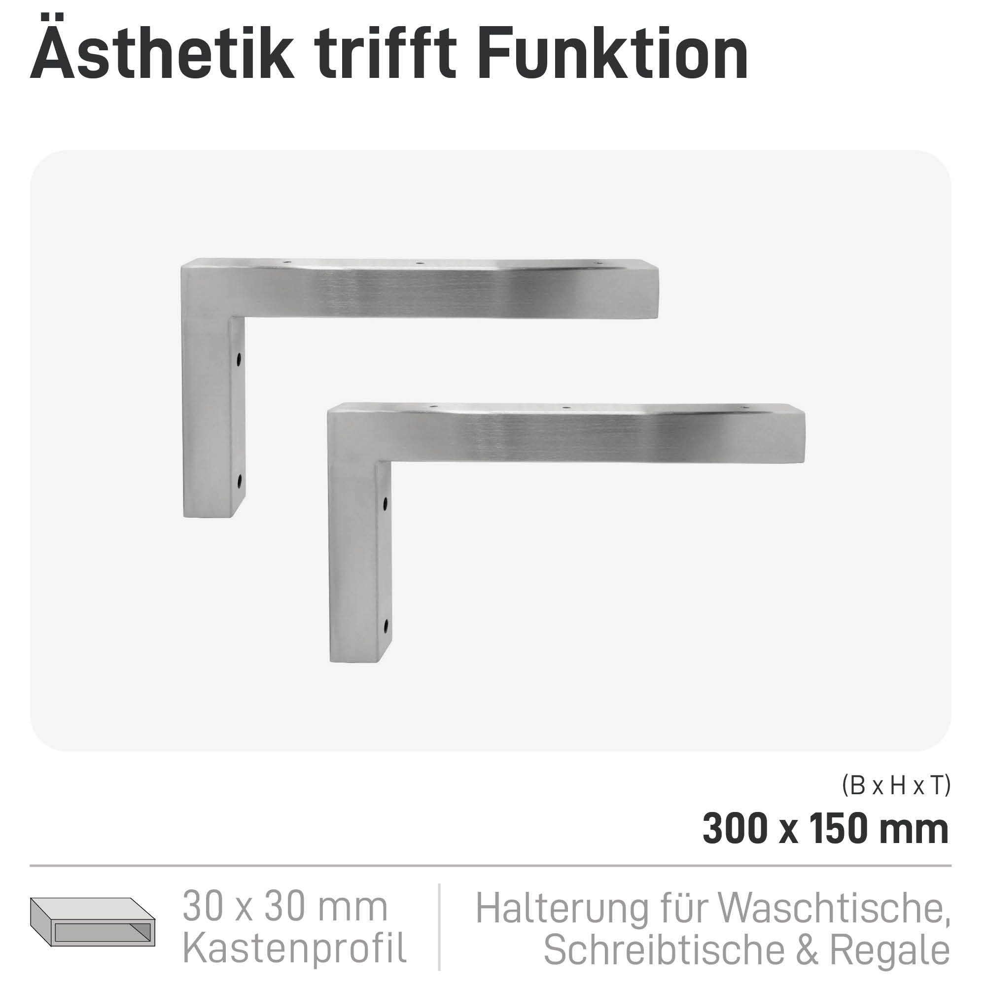 Natural Goods Berlin Wandregalhalter Wandkonsole WINKEL, günstig online kaufen