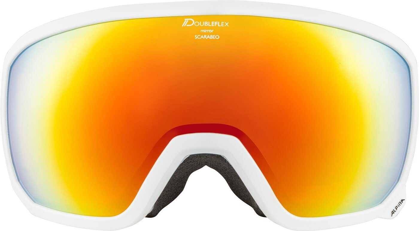 Alpina Sports Skibrille SCARABEO HM white gloss