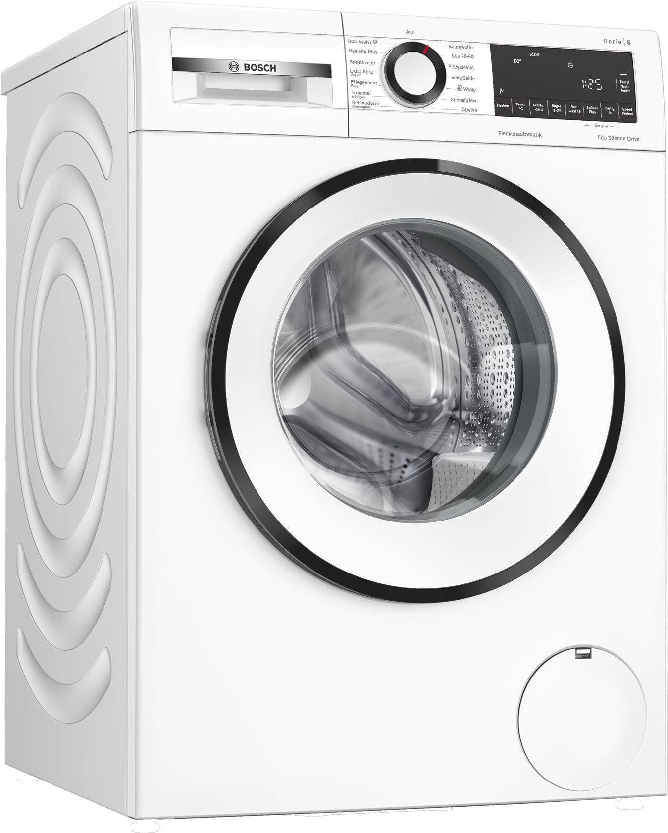 BOSCH Waschmaschine Serie 6 WGG244ZV0, 9 kg, 1400 U/min, Knitter-Programm Iron Assist, Speed Perfect, Nachlegefunktion