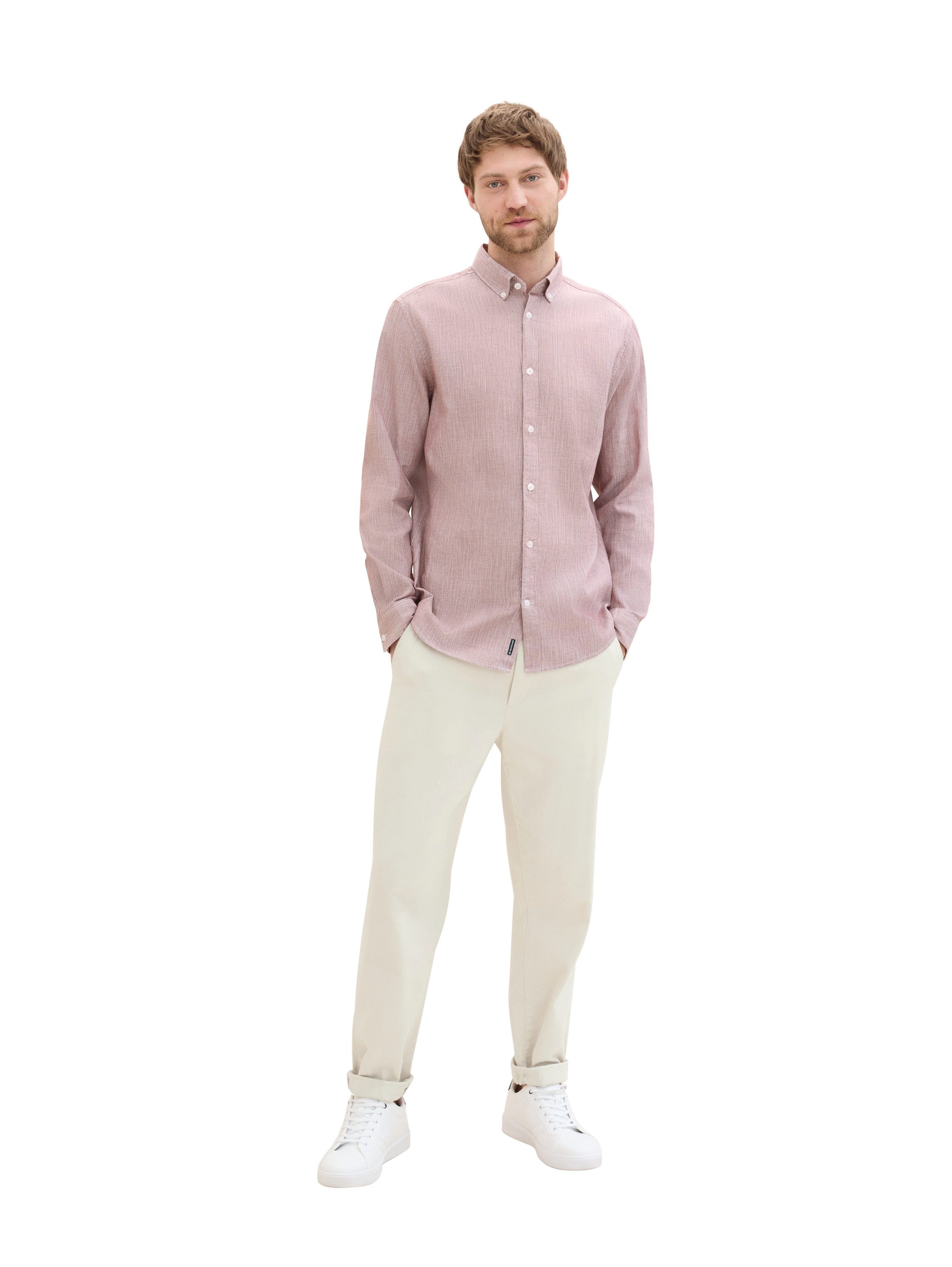 TOM TAILOR Langarmhemd mit Struktur