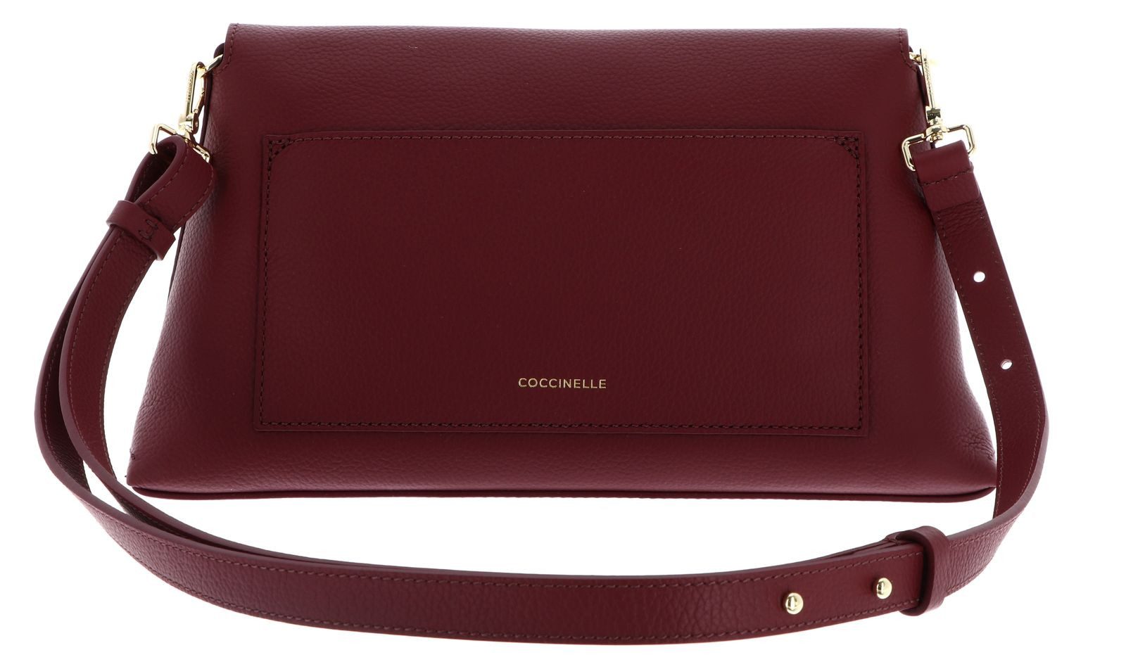 COCCINELLE Schultertasche Handbag Double Grainy Leather, aus echtem Rindsleder