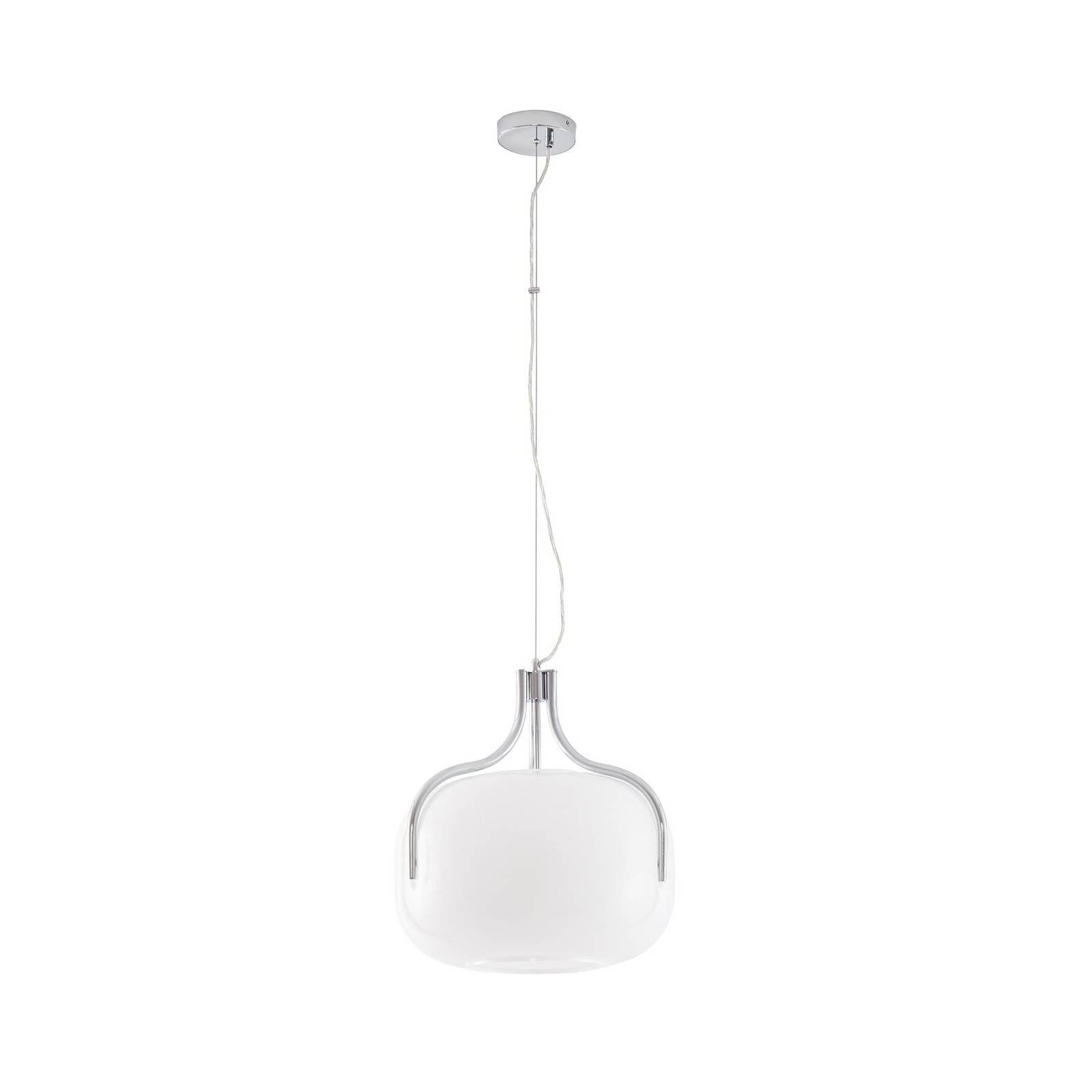 Lucande Hängeleuchte Christo, Glas Weiß IP20, 3 x 15 W LED