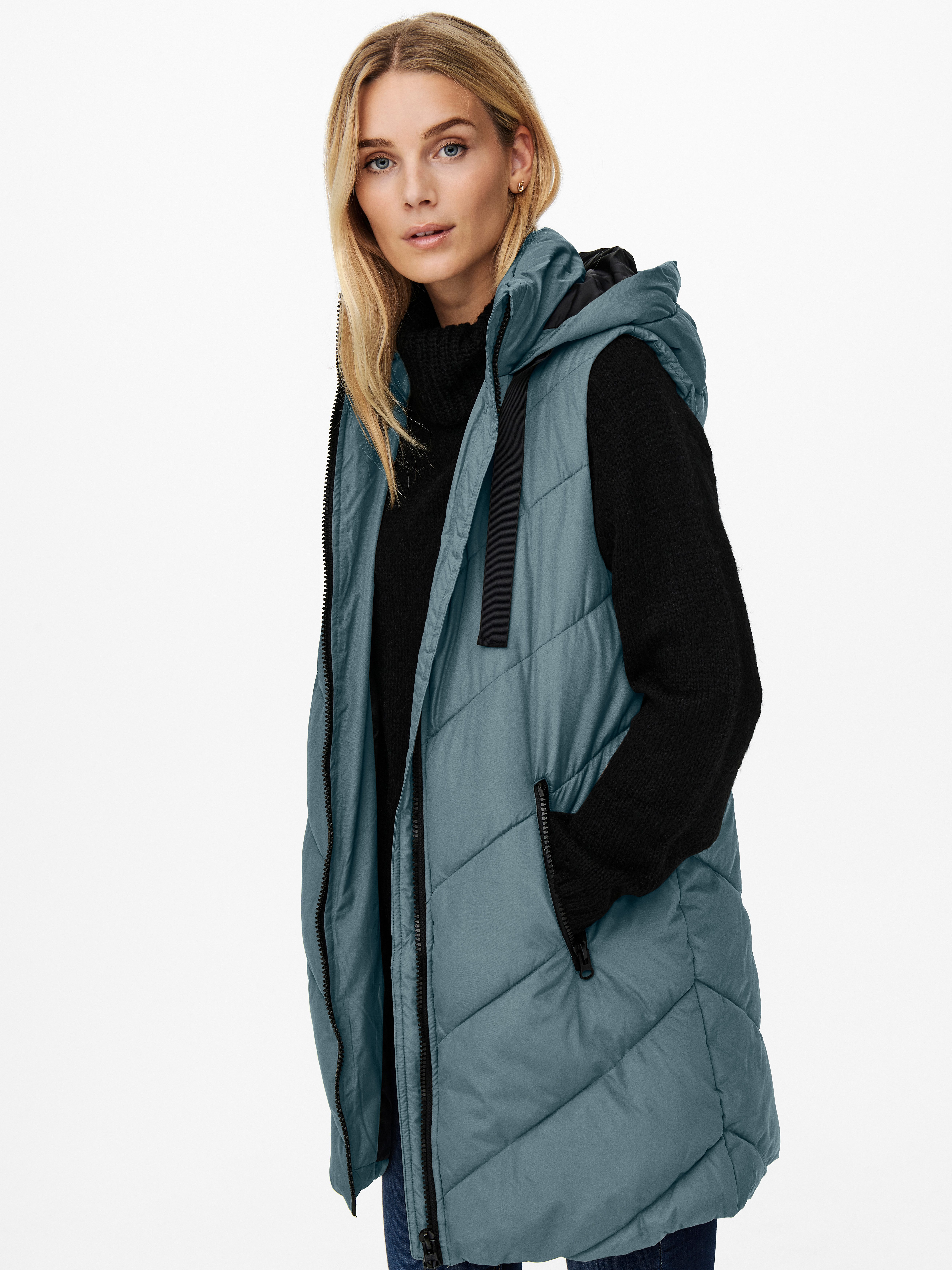 JDY Steppweste JDYSKYLAR LIFE HOOD WAISTCOAT günstig online kaufen
