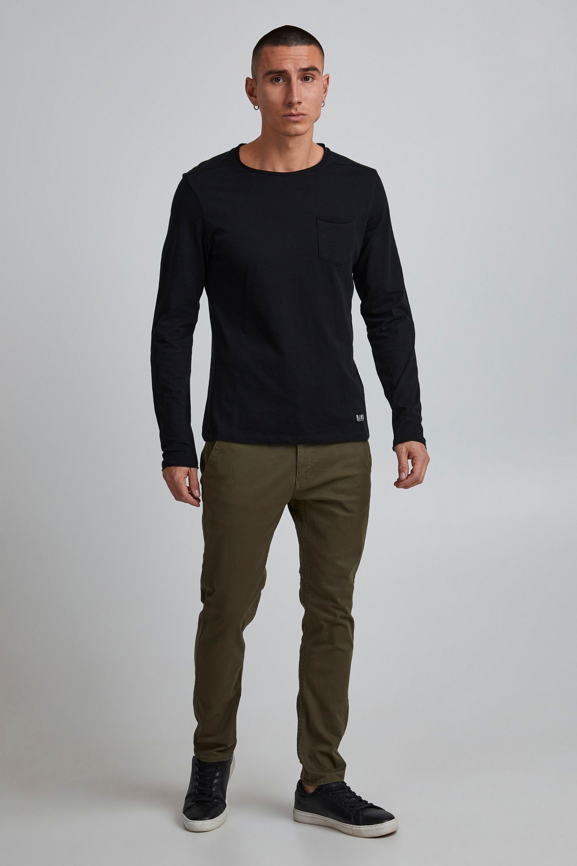 Blend Chinohose BHNatan Chinohose Slim Fit mit Gürtelschlaufen