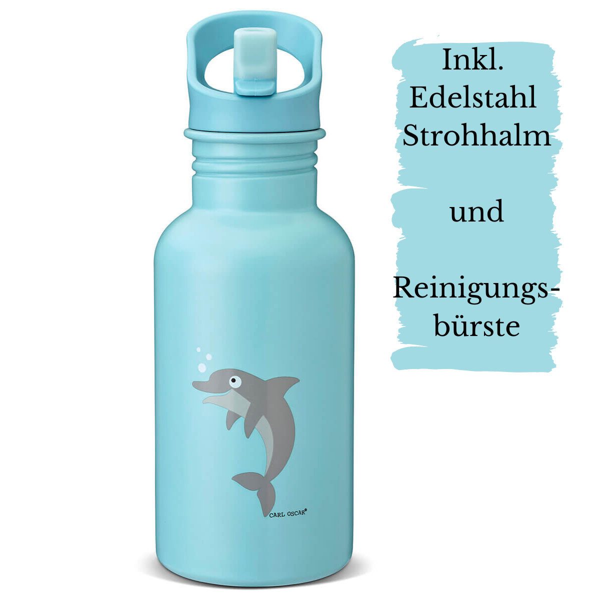 Trinkflasche Carl Oscar STEELish™ Edelstahlflasche, 500ml, auslaufsicher