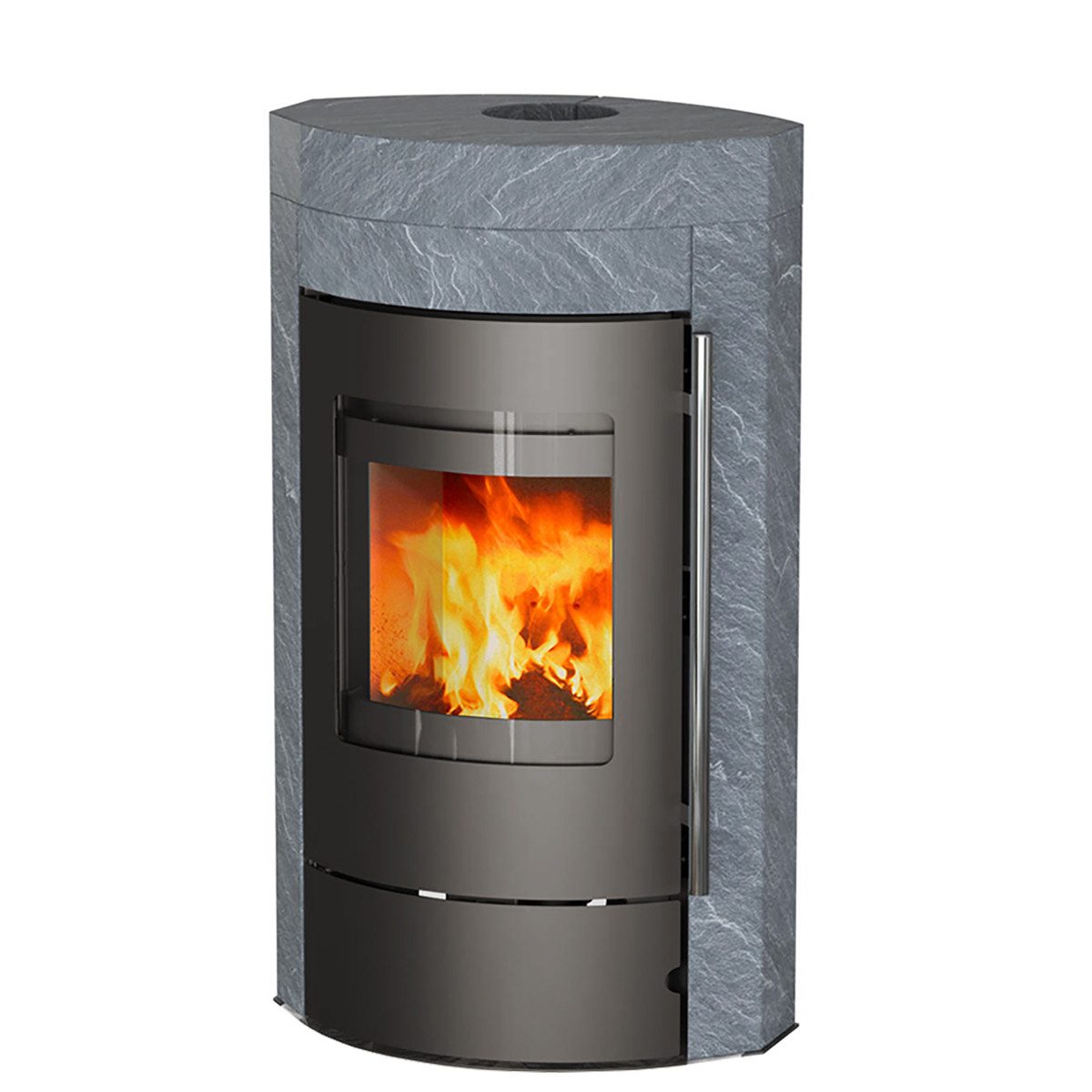 Thermia Kaminofen Ignis Mass Gussgrau / Speckstein, 8 kW, Zeitbrand günstig online kaufen