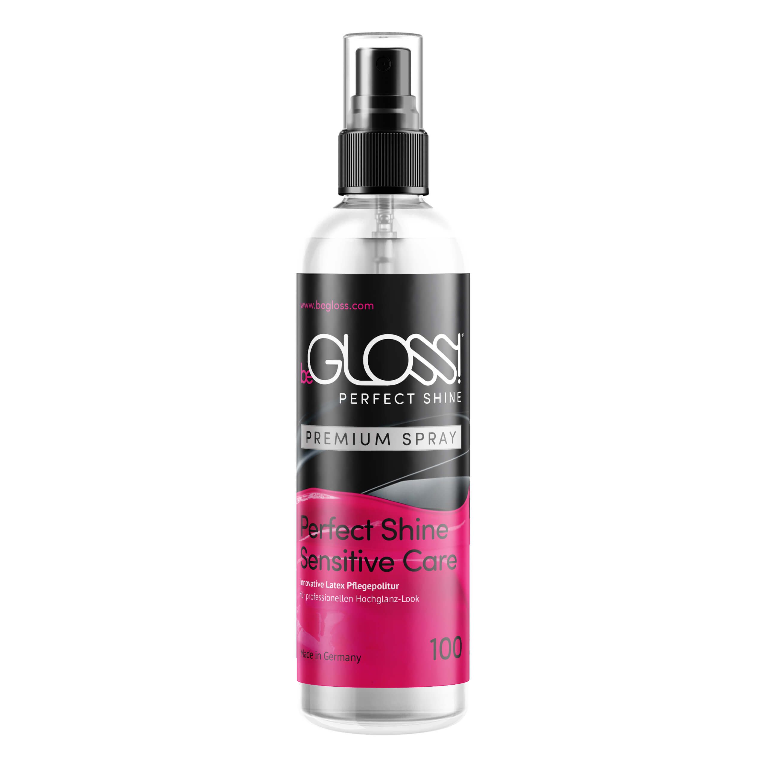 beGLOSS Latex ÖL Gummi Pflege Rubber Politur Perfect Shine Premium Spray 100ML Politur