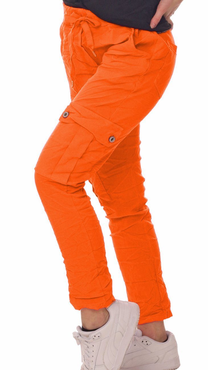Charis Moda Cargohose Cargohose Sommerhose mit Tunnelzugschnürung