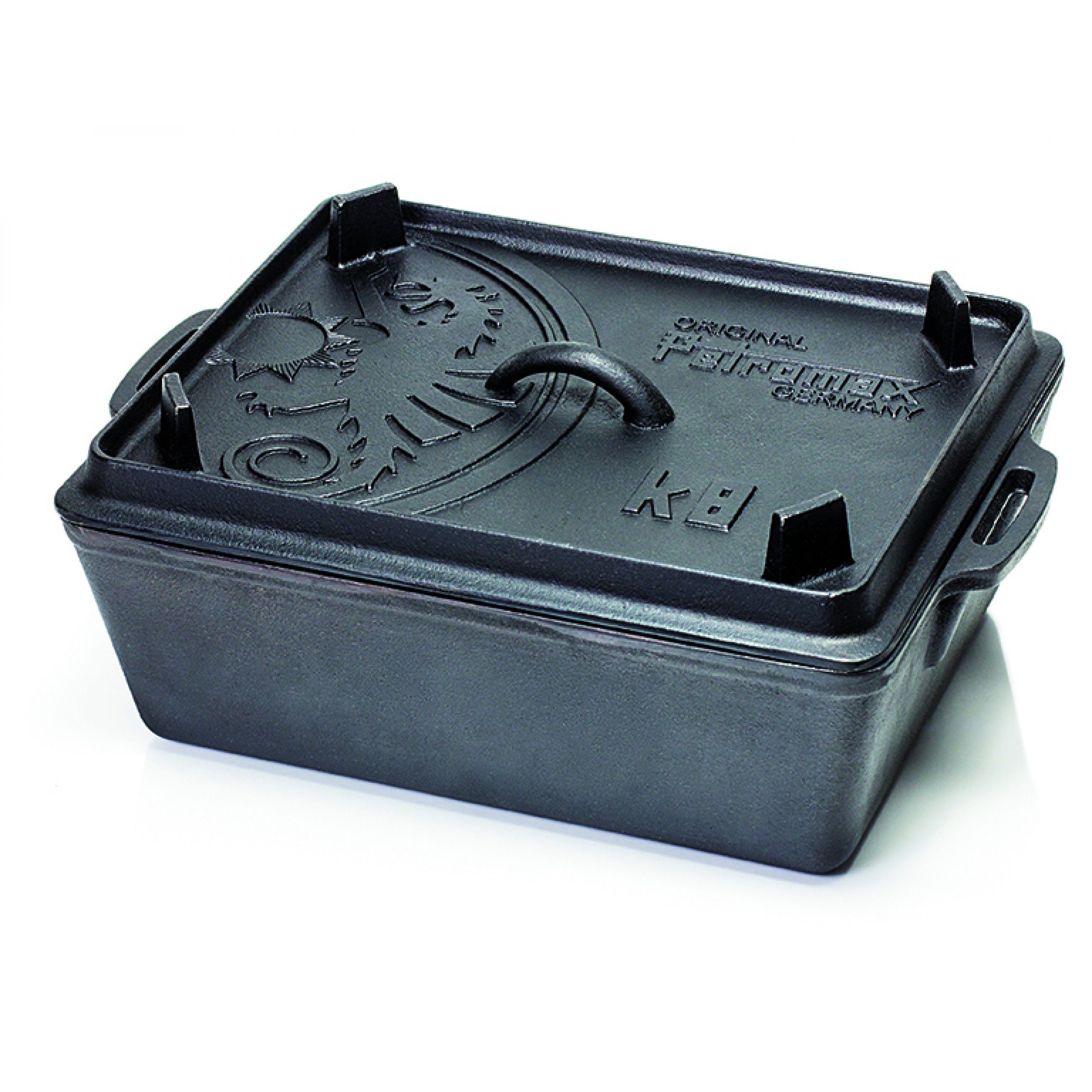 Petromax Feuerstelle Petromax Kastenform mit Deckel k8 5,5 Liter Gusseisen Brat- und – Bild 4 von 4