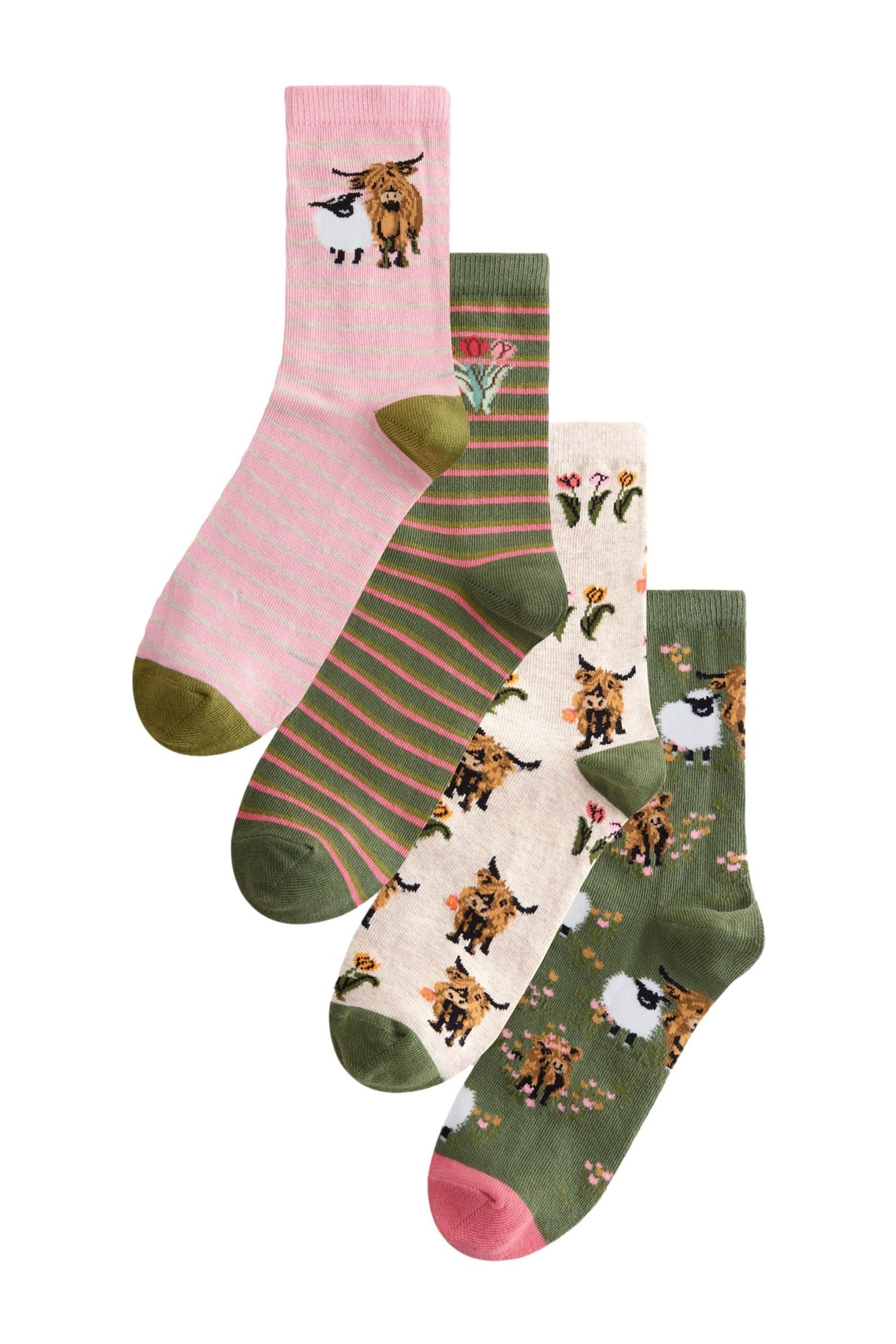 Next Kurzsocken Knöchelhohe Socken, 4er-Pack (1-Paar)