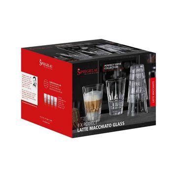 SPIEGELAU Latte-Macchiato-Glas Perfect Serve Latte Macchiato Glas 300 ml 4er Set, Glas