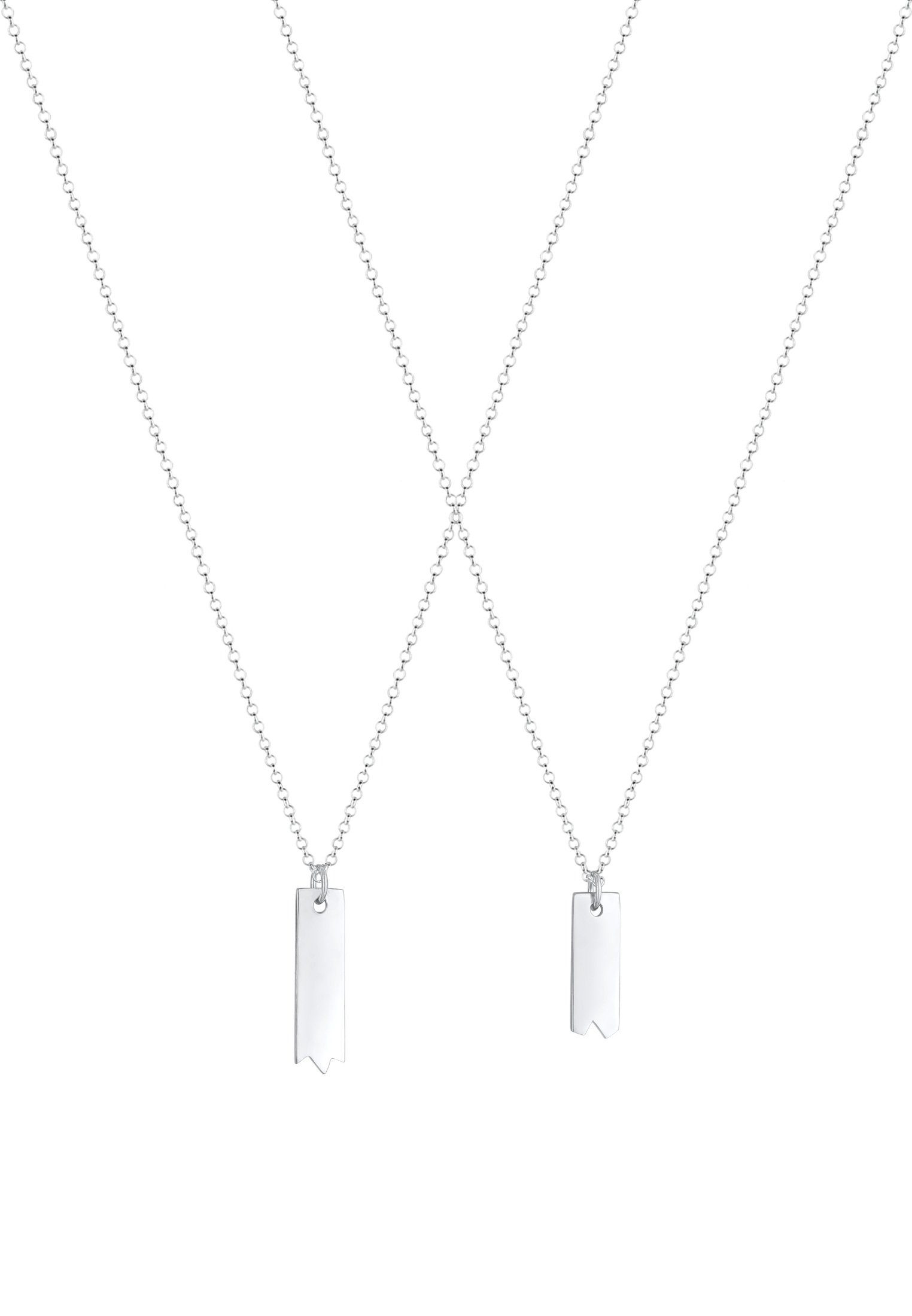 Elli Ketten-Set Barren Partner Freundschaft Set (2 tlg) 925 Silber, Geo günstig online kaufen