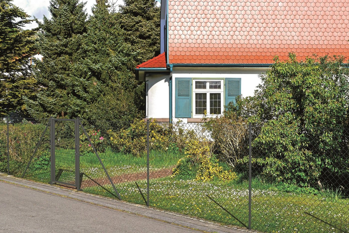 Thumbnail - Alberts Maschendrahtzaun, (Set), Höhe: 80 - 200 cm, Gesamtlänge: 15 - 100 m, zum Einbetonieren