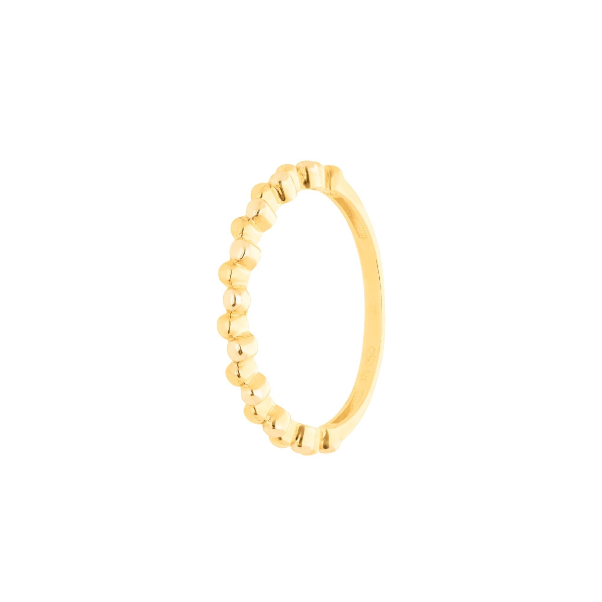 Suzan Gold Goldring Popcorn Ring, Gelbgold günstig online kaufen