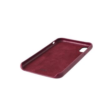 KMP Creative Lifesytle Product Handyhülle Vegane Leder Schutzhülle für iPhone XR Pear Red 6,1 Zoll