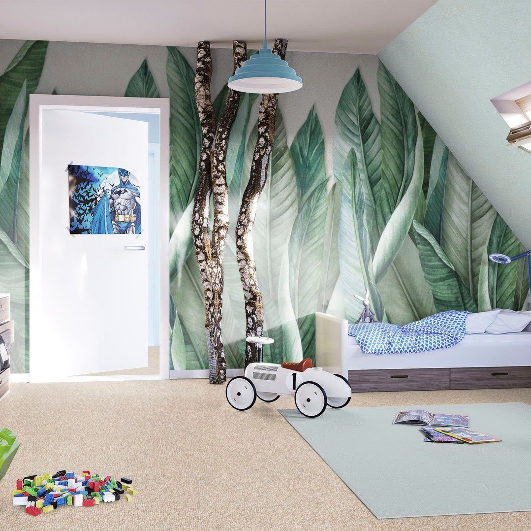 Wohnzimmer, Breite mm, Schlafzimmer, Bodenmeister, 5 400/500 cm Kinderzimmer, weiß rechteckig, Höhe: Schlingenteppich Teppichboden Baltic, beige