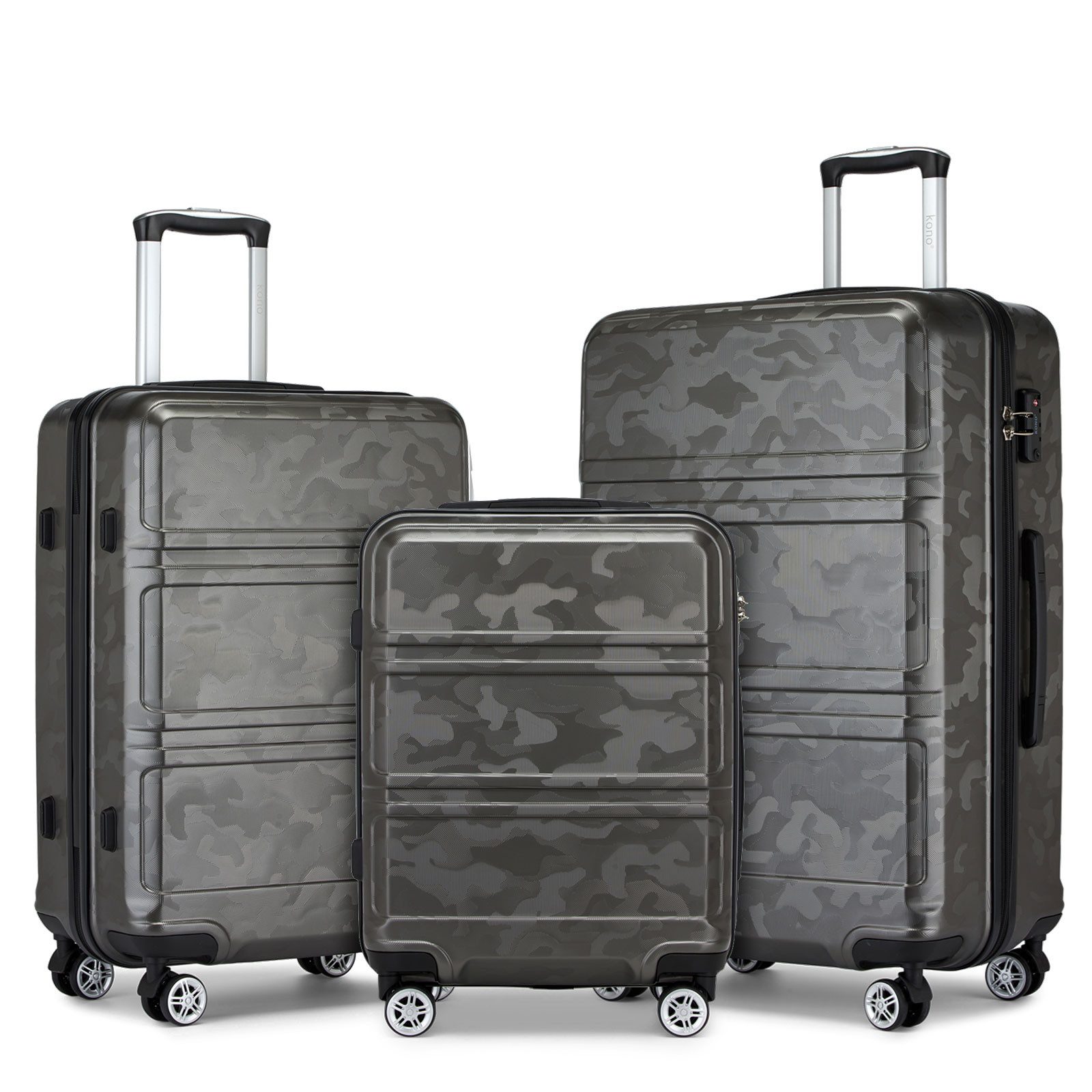 KONO Hartschalen-Trolley mit TSA-Schloss - Reisekoffer günstig online kaufen