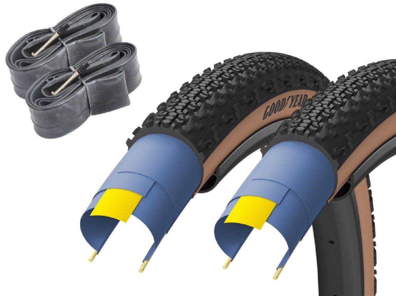 KHEbikes Fahrradreifen Gravel Reifen Set KHE Connector TC 28 Zoll 700x35C inkl FV Schlauch, (1-tlg)