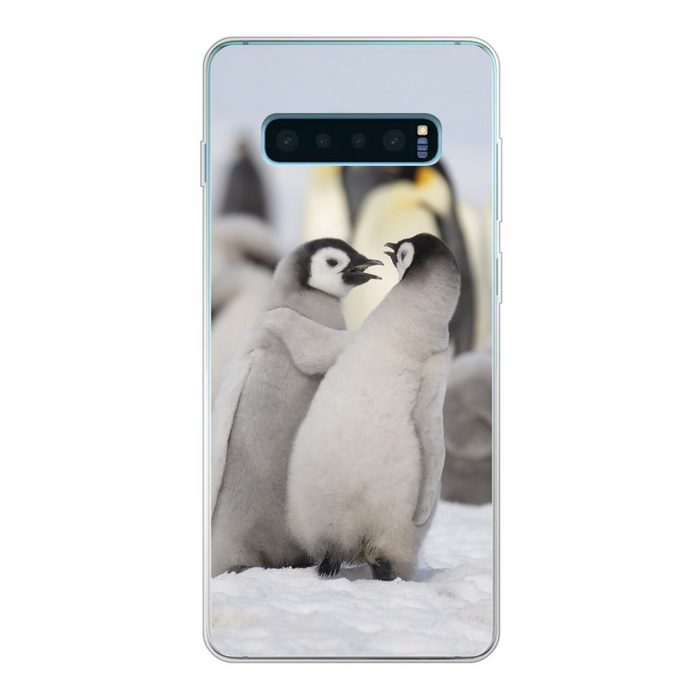 MuchoWow Handyhülle Pinguine - Schnee - Tiere Phone Case Handyhülle Samsung Galaxy S10 Lite Silikon Schutzhülle