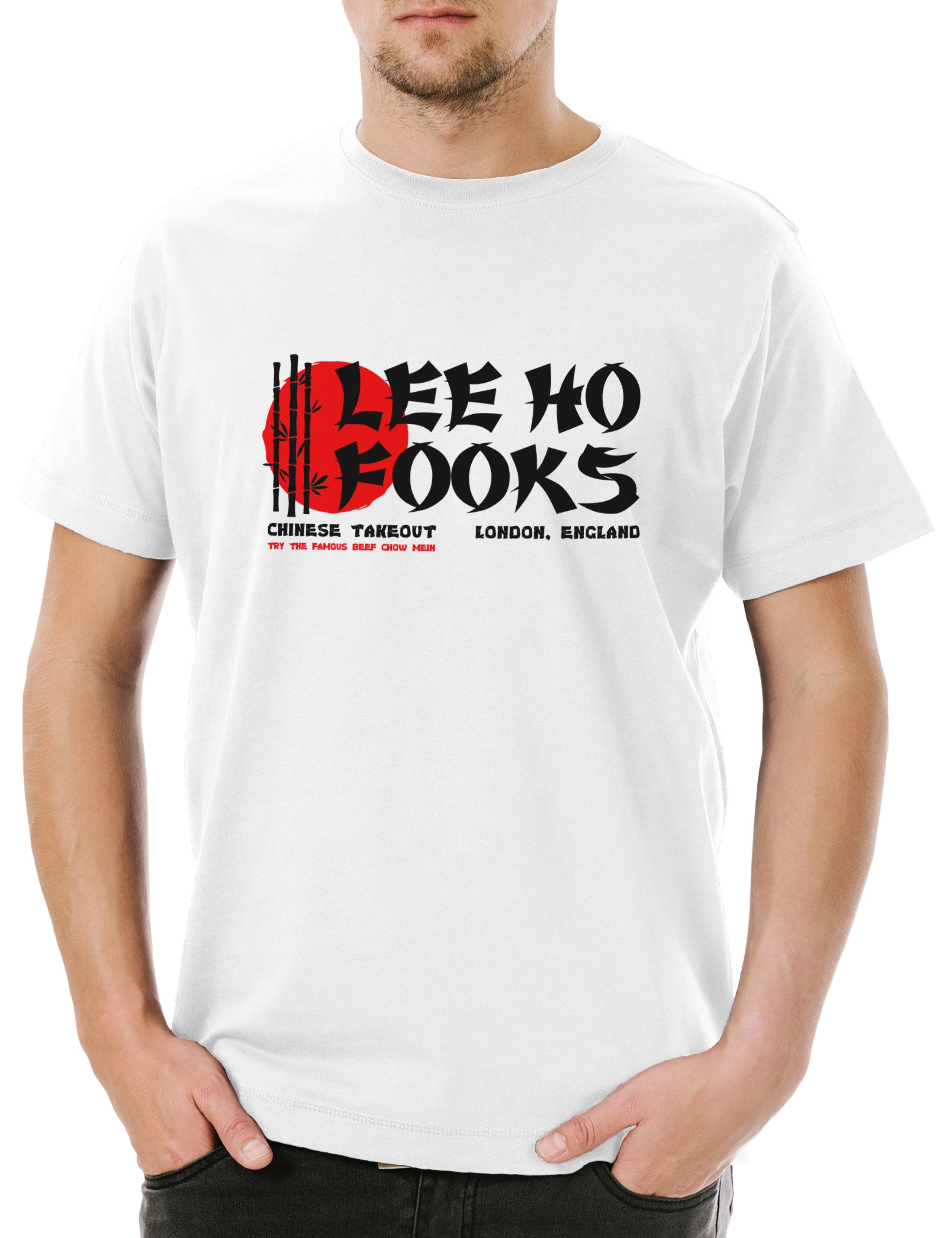 Urban Backwoods Print-Shirt Lee Ho Fooks Restaurant C Herren T-Shirt Werewolves 1978 Soho Of (1-tlg) London Howling Horror Serie